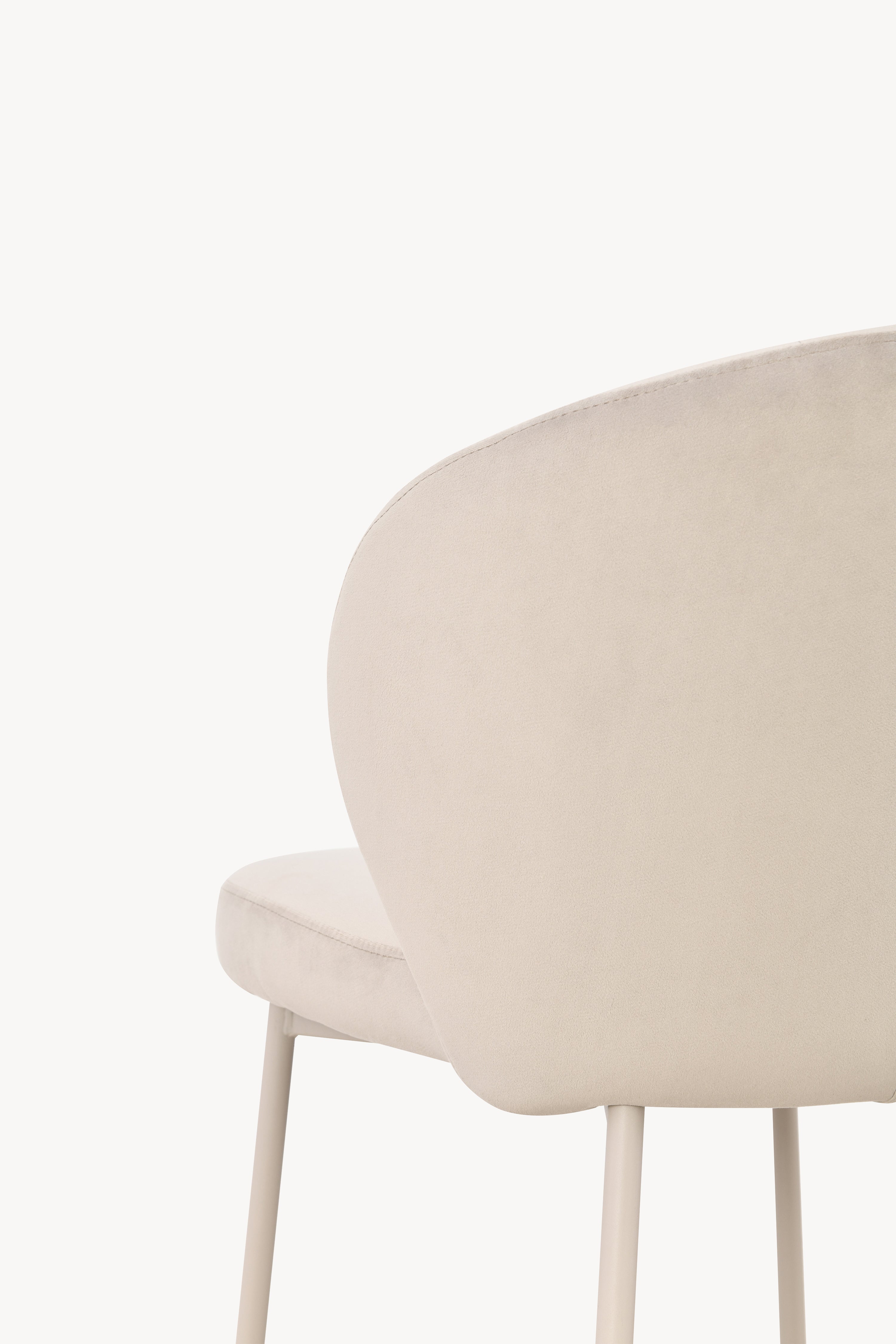 Revy Fabric Chairs, Set of 2, Grey - Detail image 5