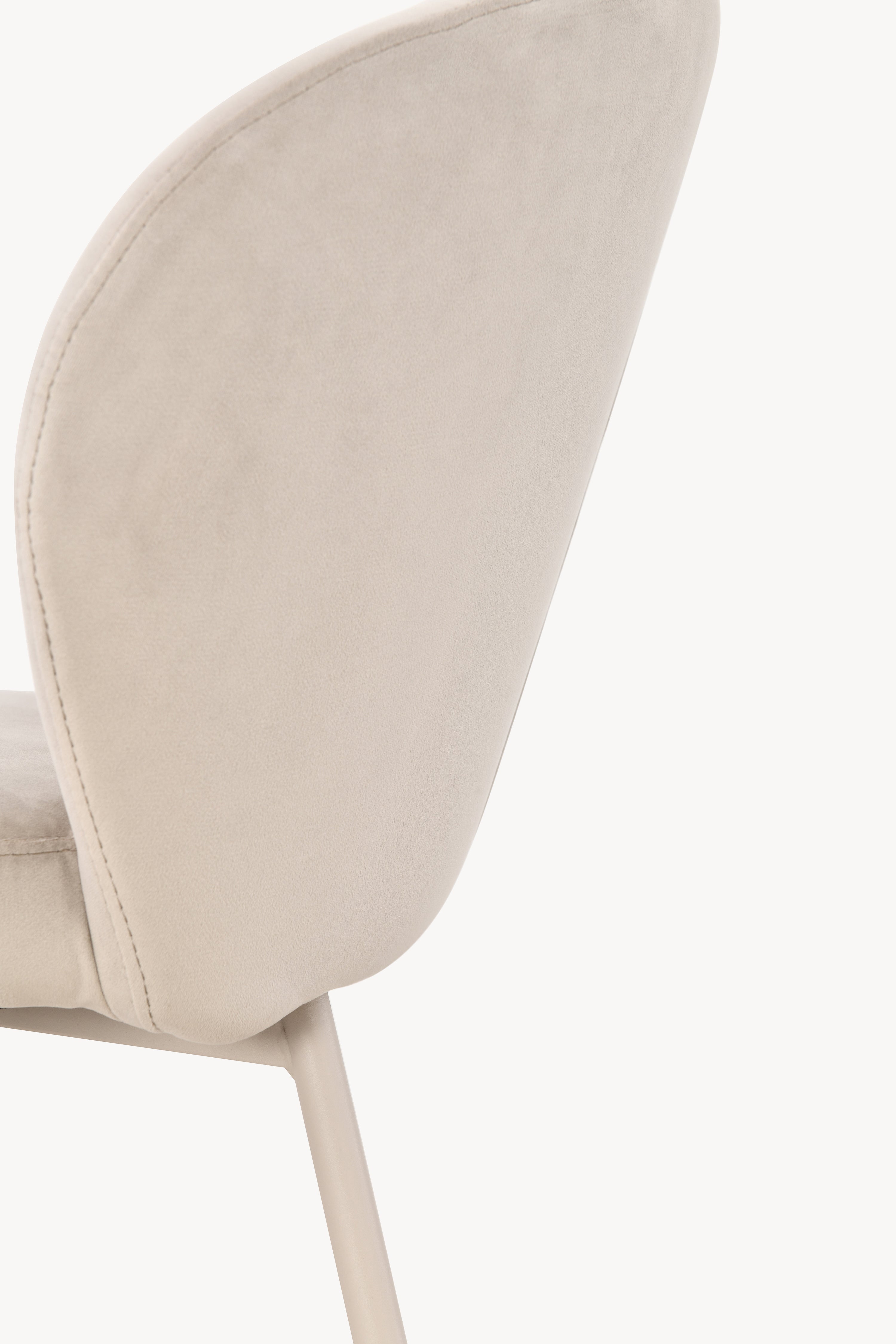 Revy Fabric Chairs, Set of 2, Grey - Detail image 6
