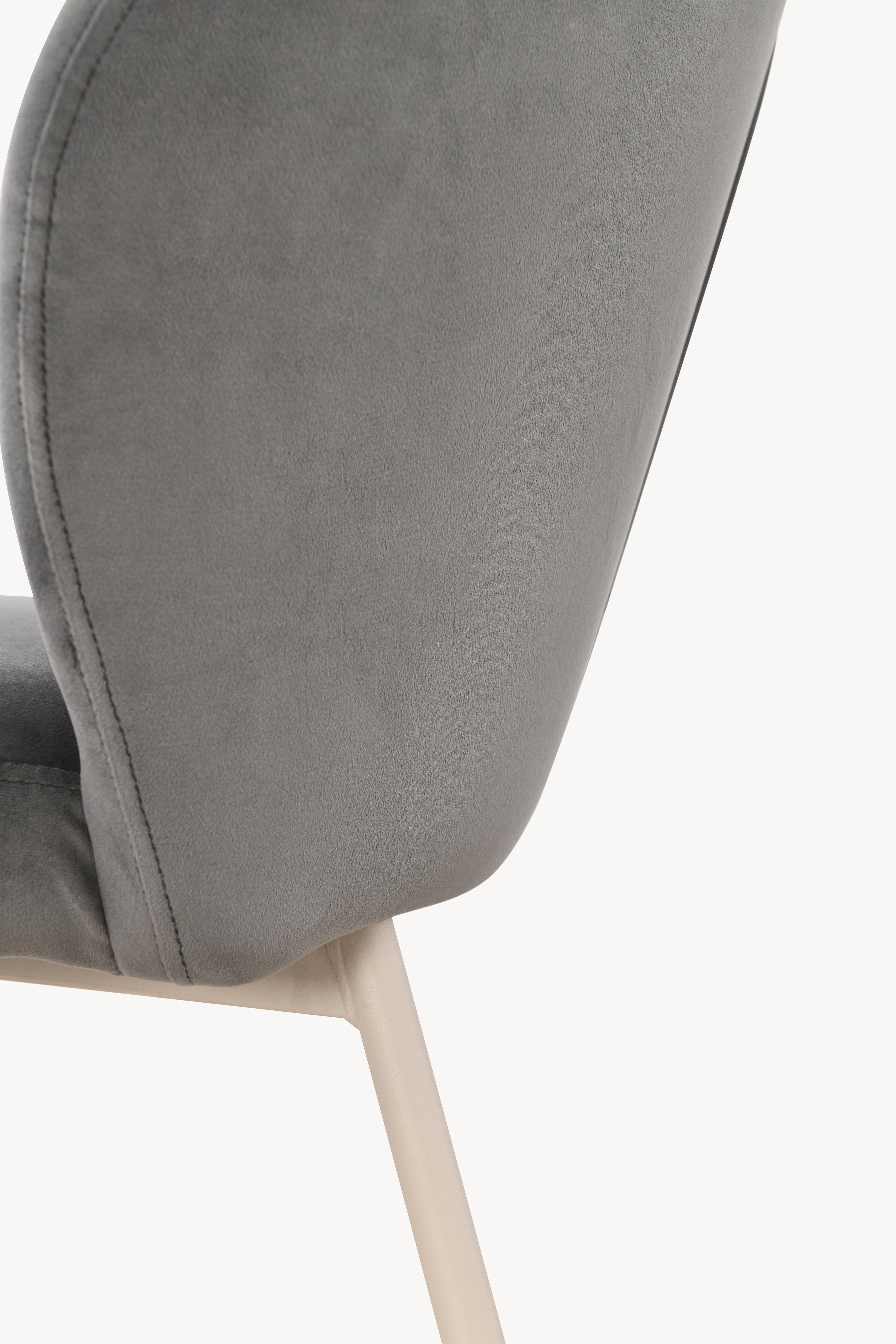 Stühle aus Stoff Revy, 2er-Set, Dunkelgrau - Detailbild 2