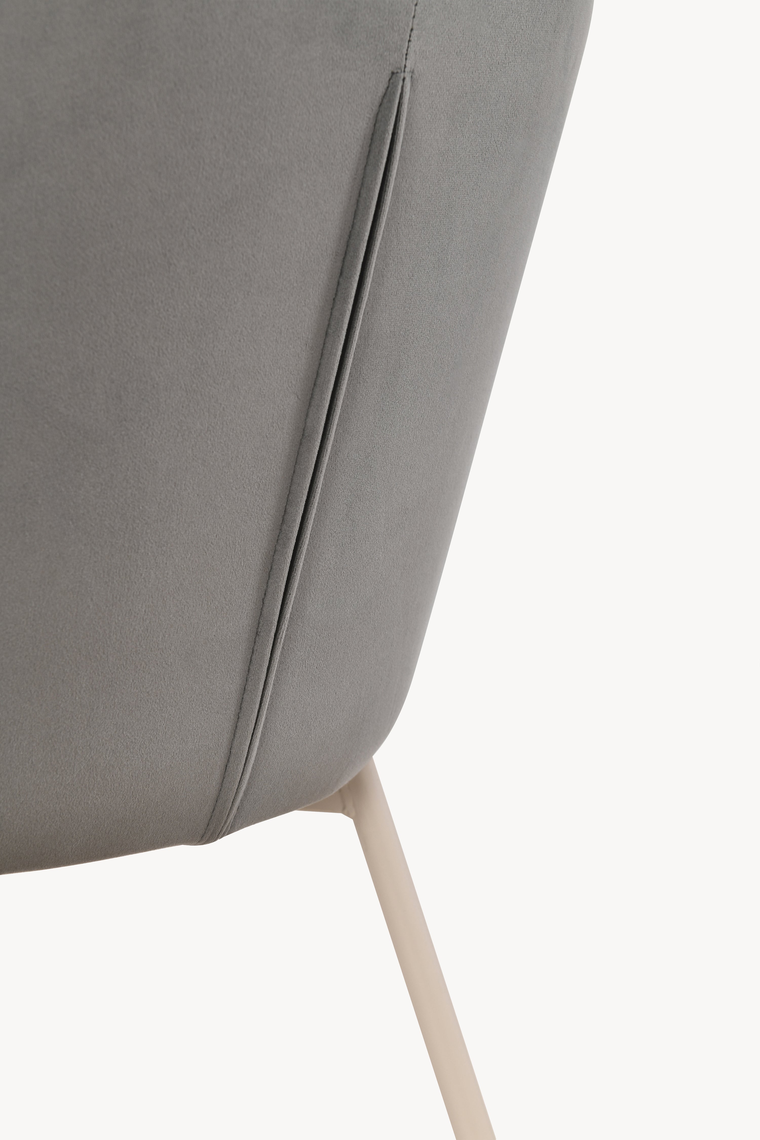 Stühle aus Stoff Revy, 2er-Set, Dunkelgrau - Detailbild 9