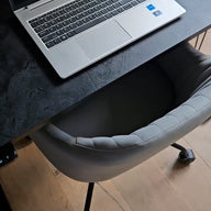Office Chair with Casters, Romina with Light Grey Armrests