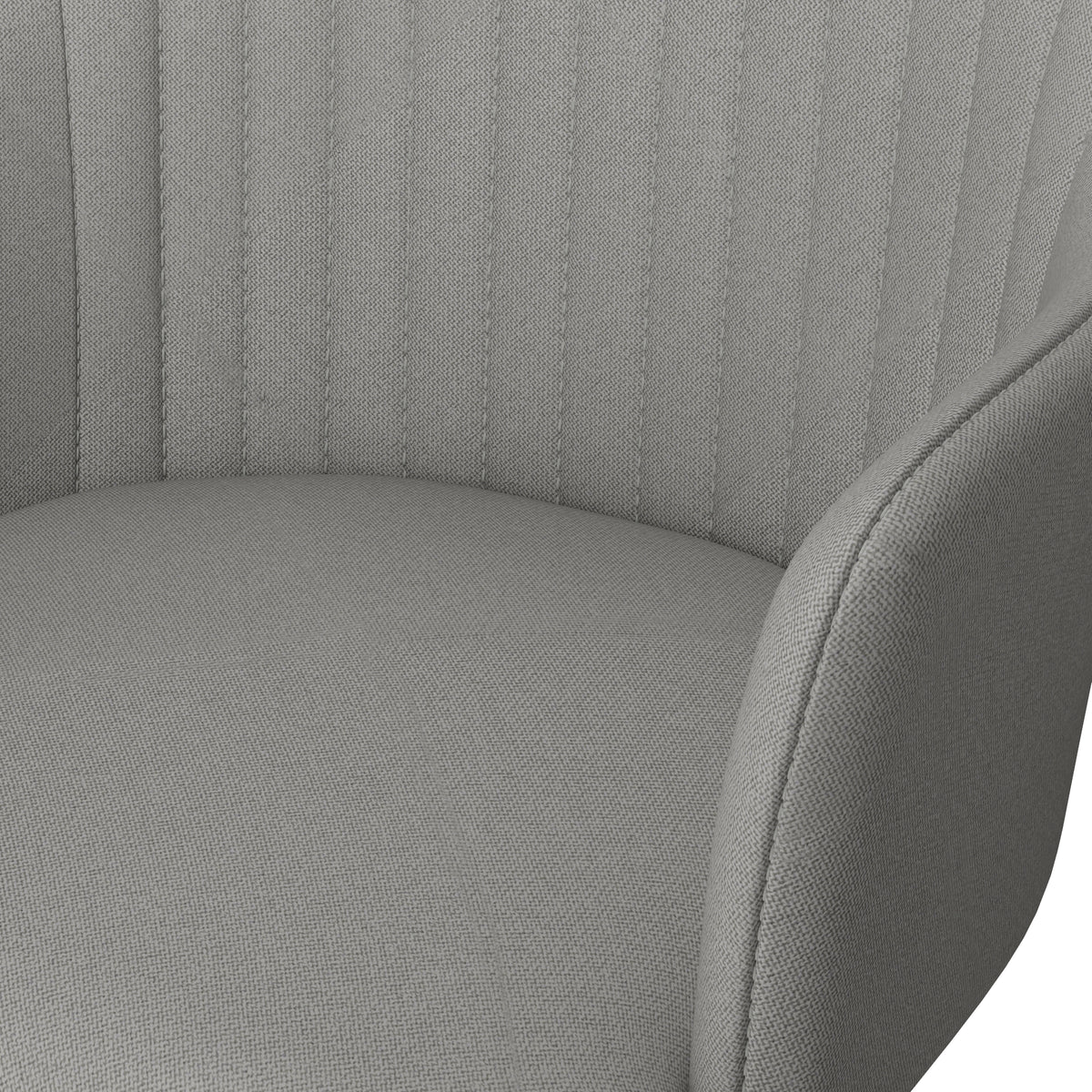 Office Chair with Casters, Romina with Light Grey Armrests - Detail image 1
