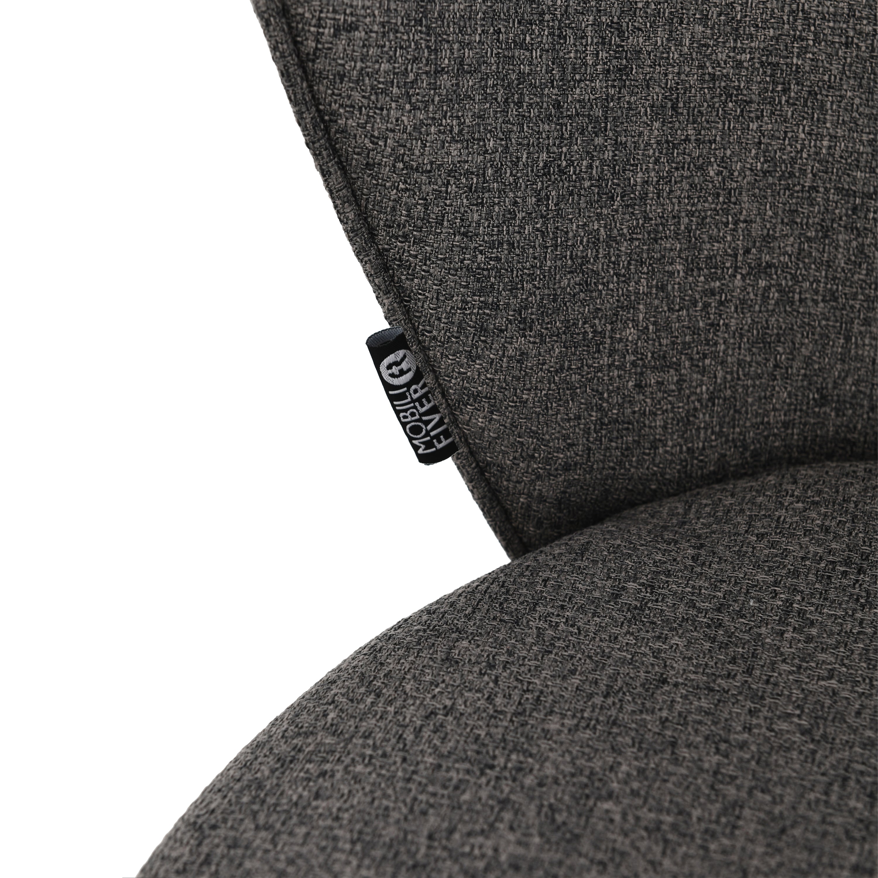 Rossella Stoffstühle, 2er-Set, Anthrazit - Detail image 8