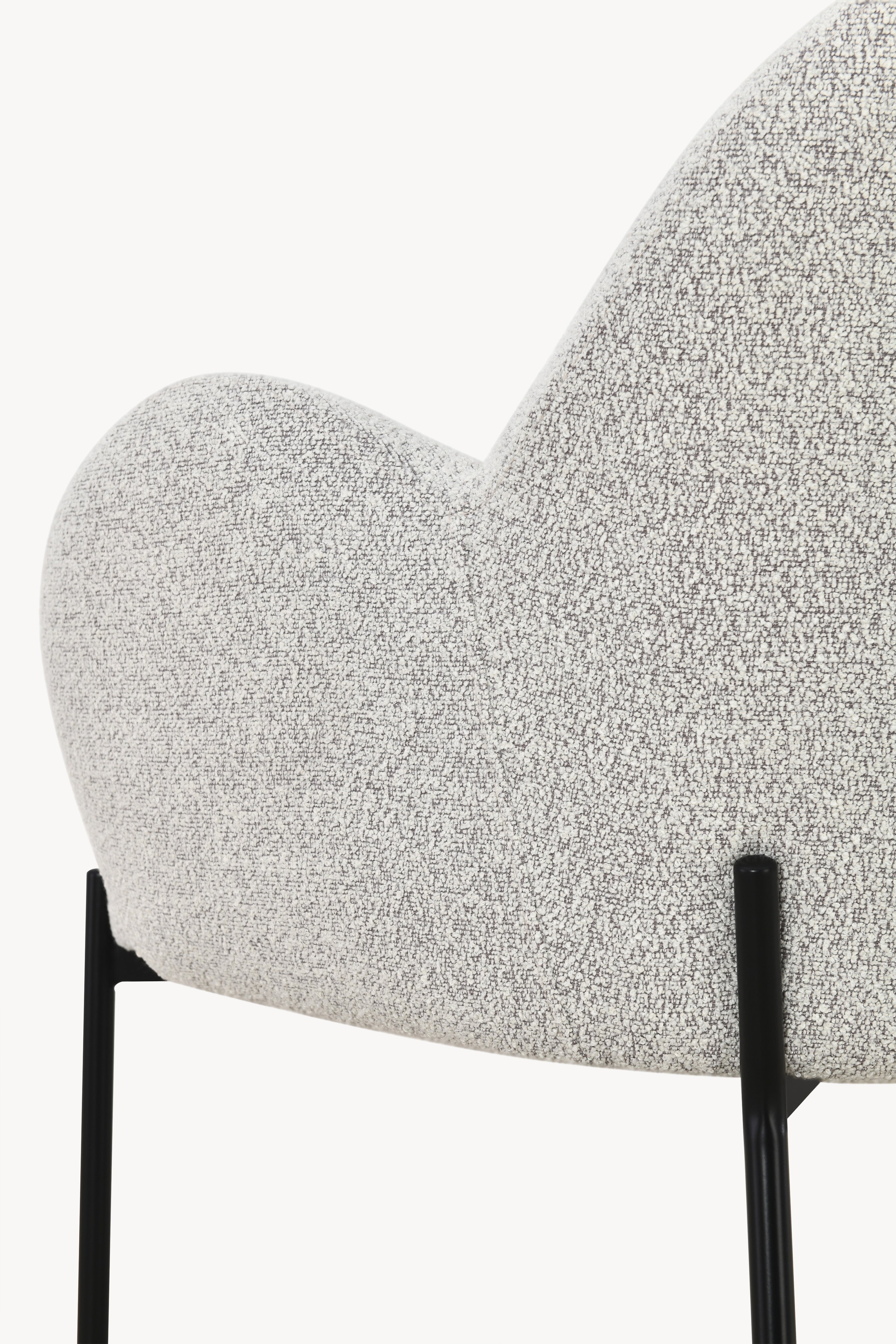 Sessel aus Stoff Roxy, Grau - Detailbild 11