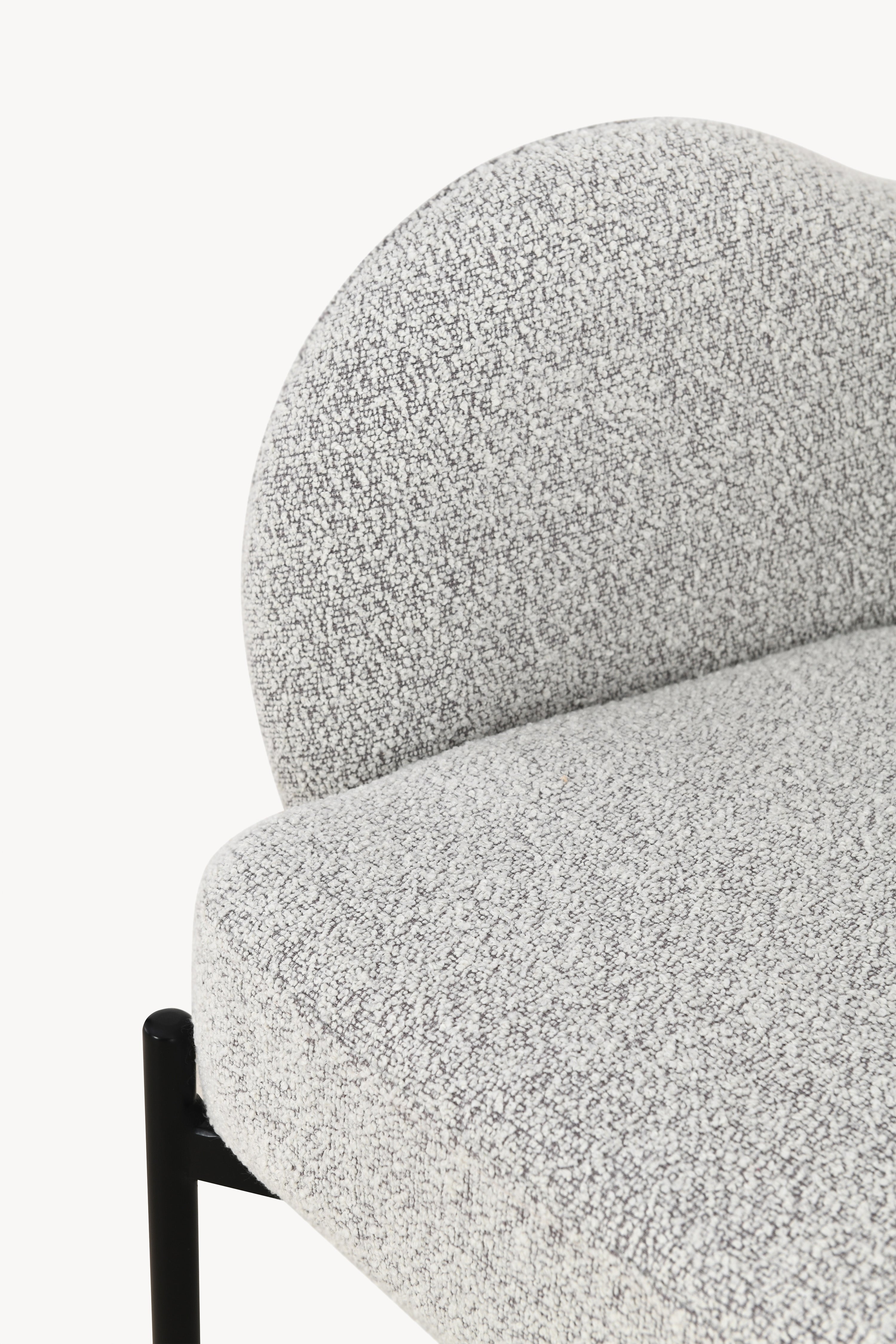Sessel aus Stoff Roxy, Grau - Detailbild 7