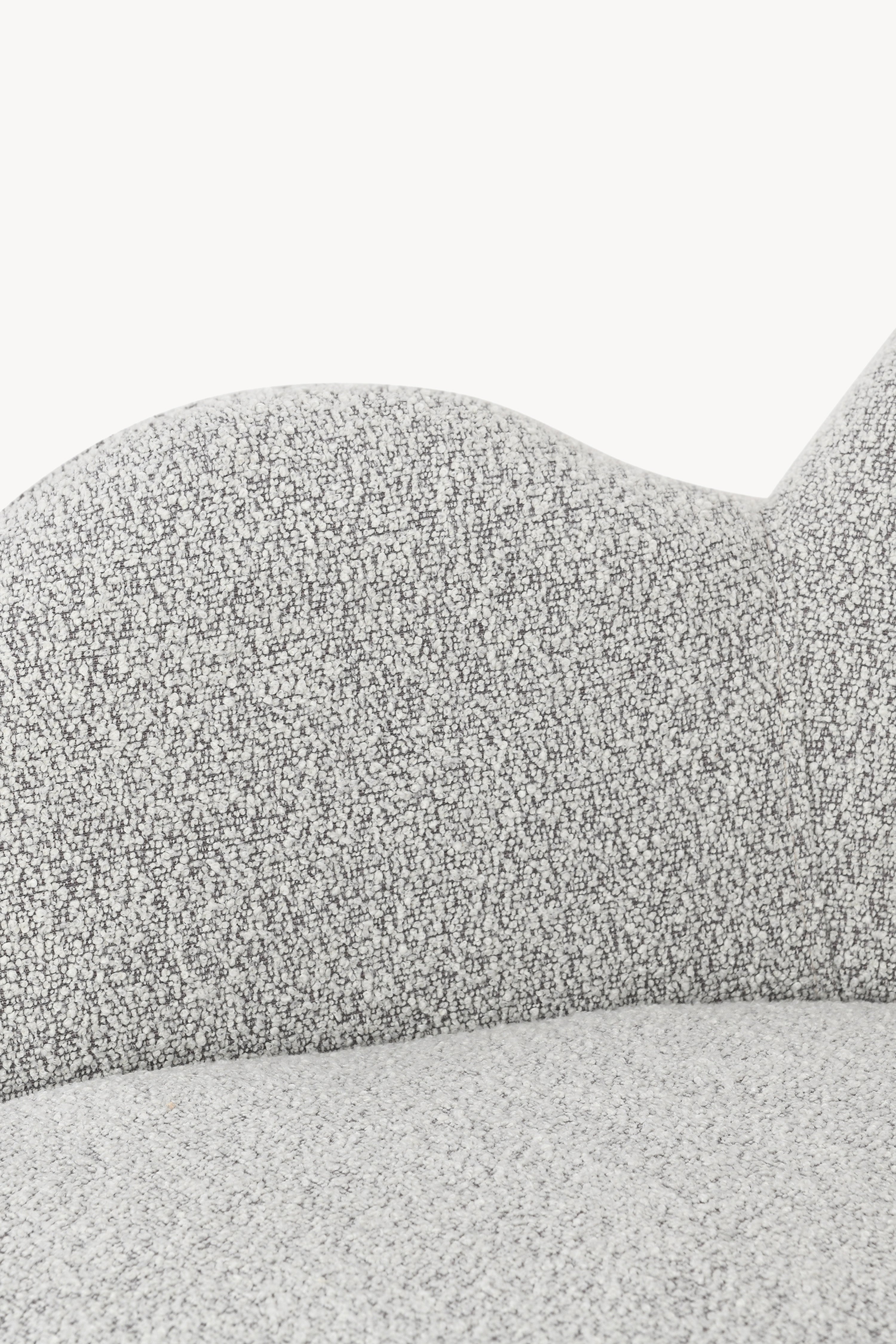 Sessel aus Stoff Roxy, Grau - Detailbild 10