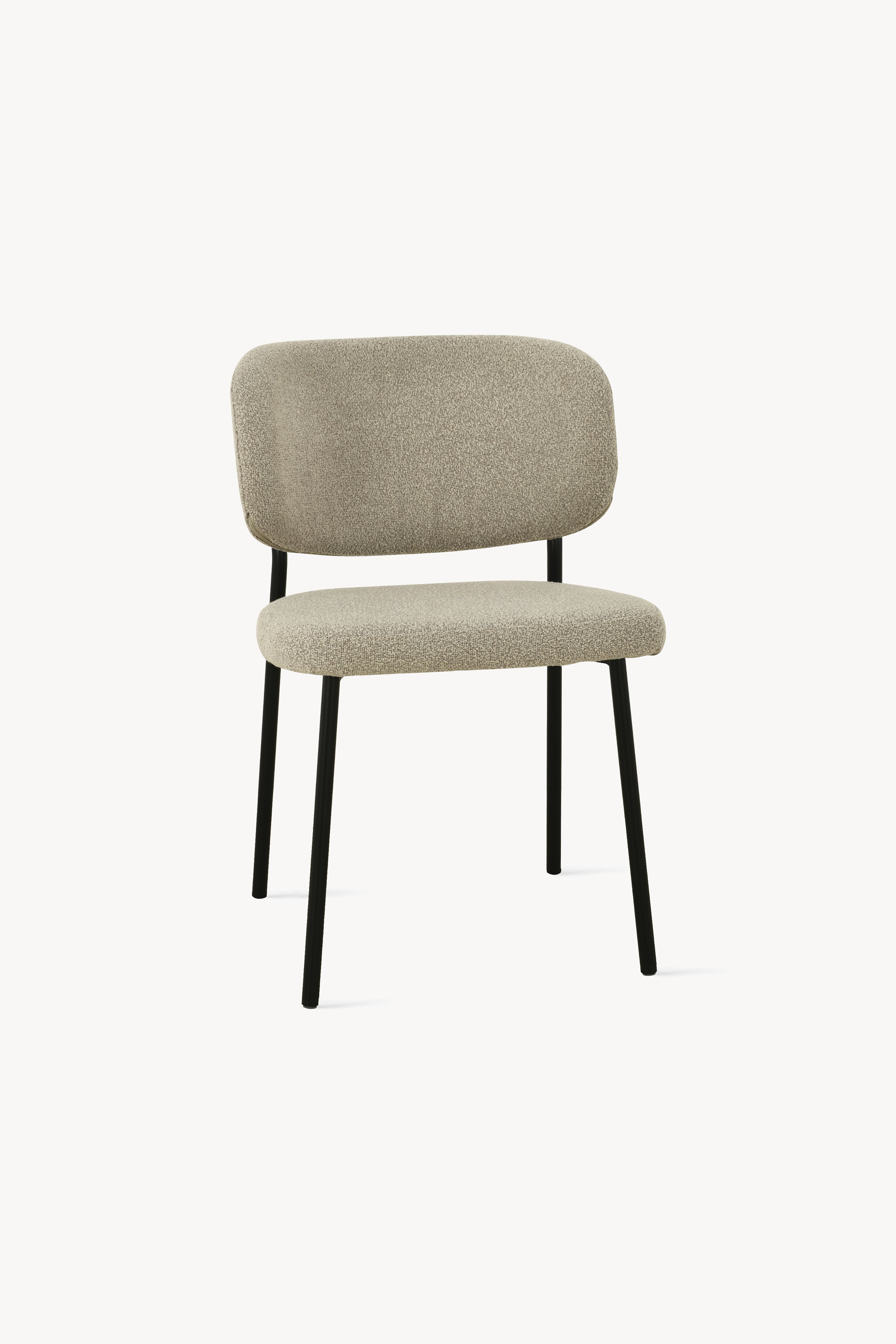 Sedie in tessuto Silvia, Set da 2, Beige - Immagine dettaglio 1