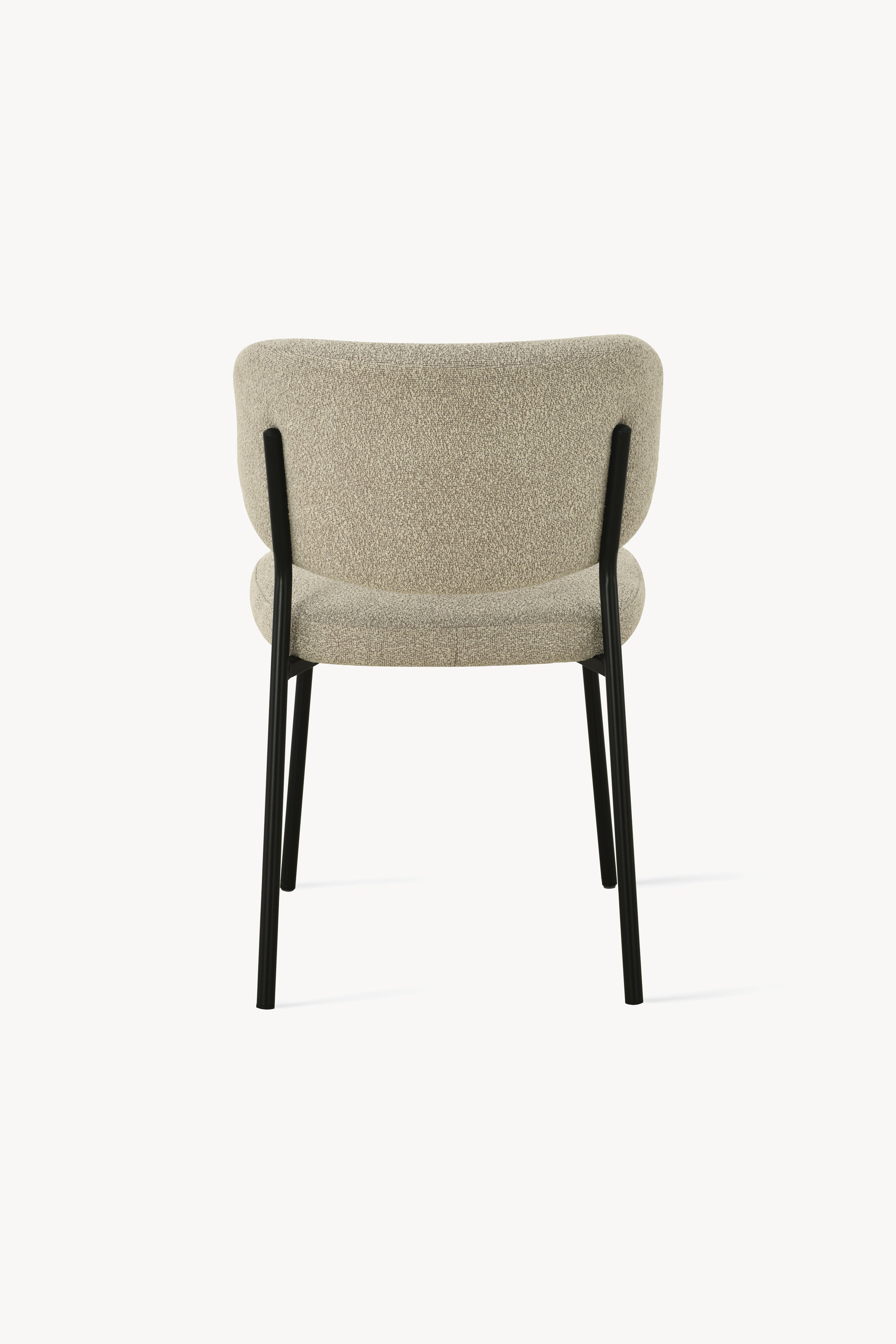 Sedie in tessuto Silvia, Set da 2, Beige - Immagine dettaglio 5