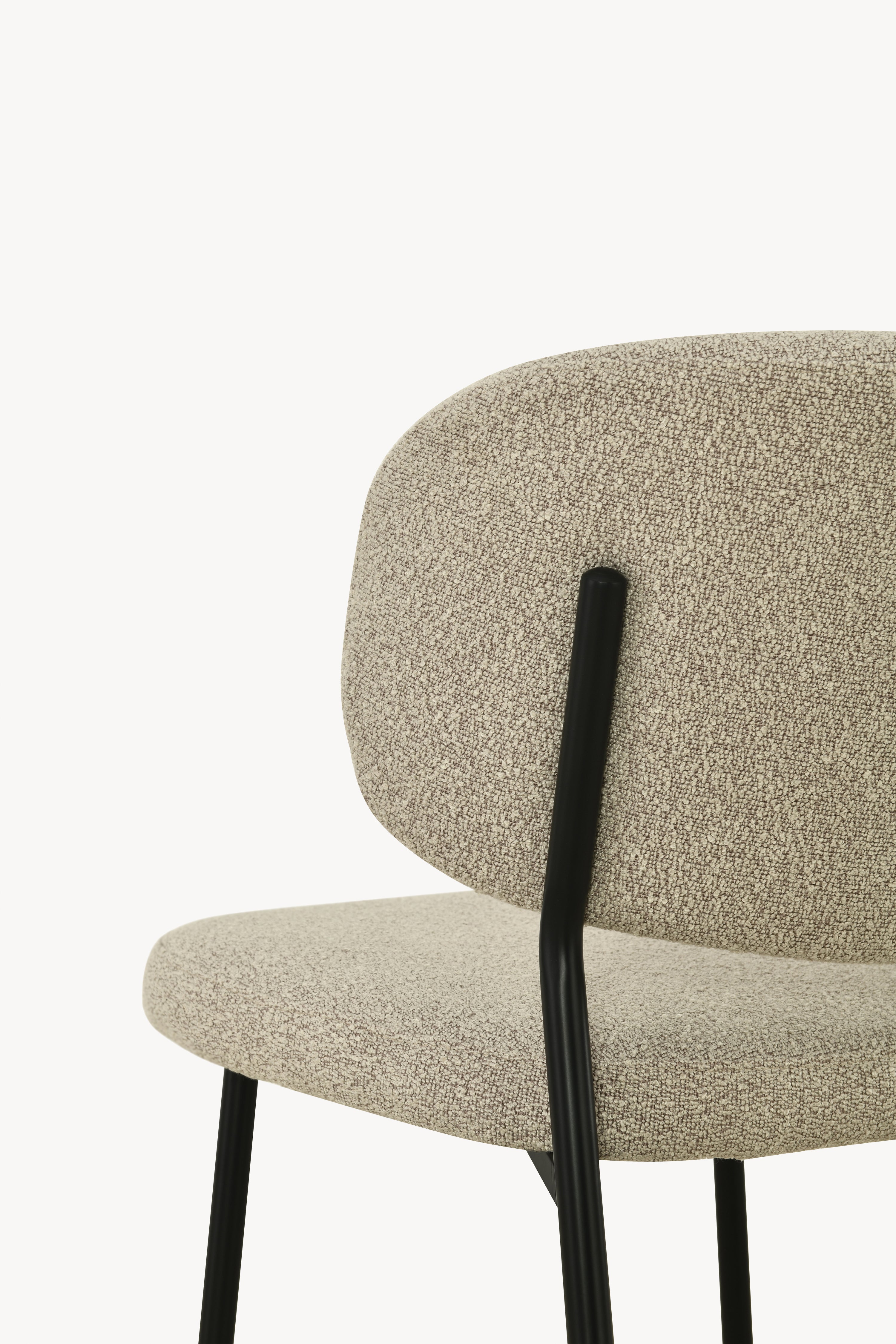 Sedie in tessuto Silvia, Set da 2, Beige - Immagine dettaglio 4