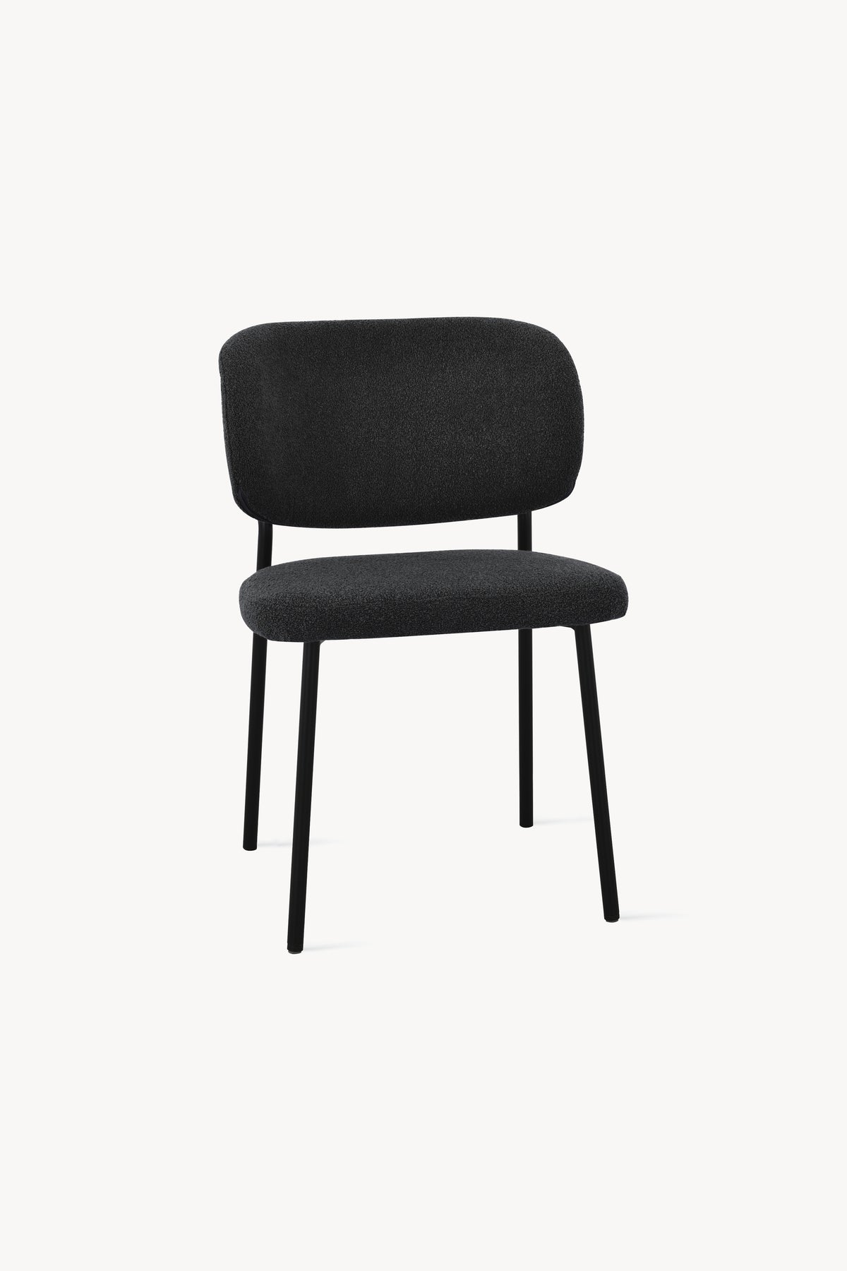 Chaises en tissu Silvia, Lot de 2, Gris Foncé - Image de détail 15