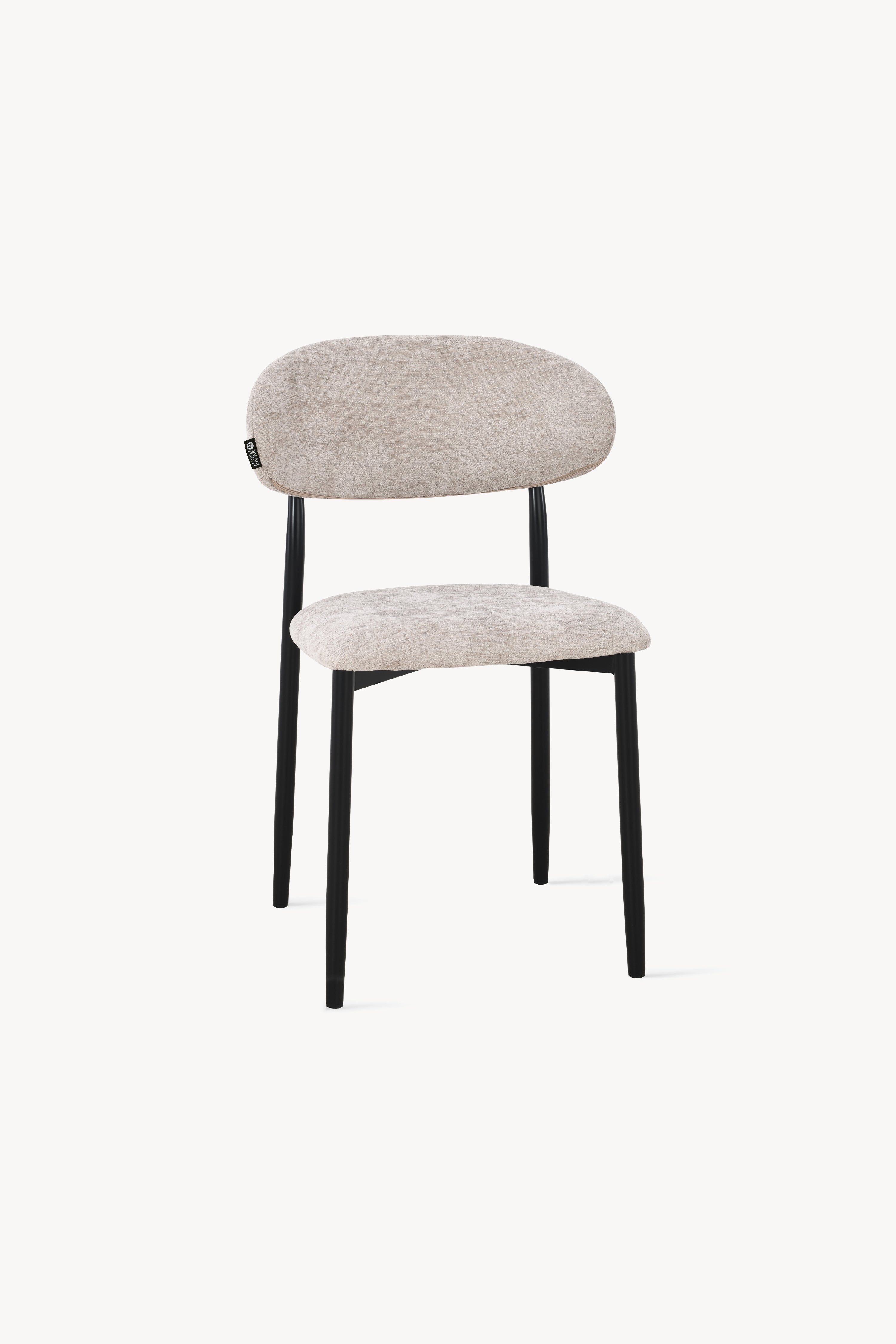 Sedie in tessuto Sofia, Set da 2, Beige - Immagine dettaglio 1