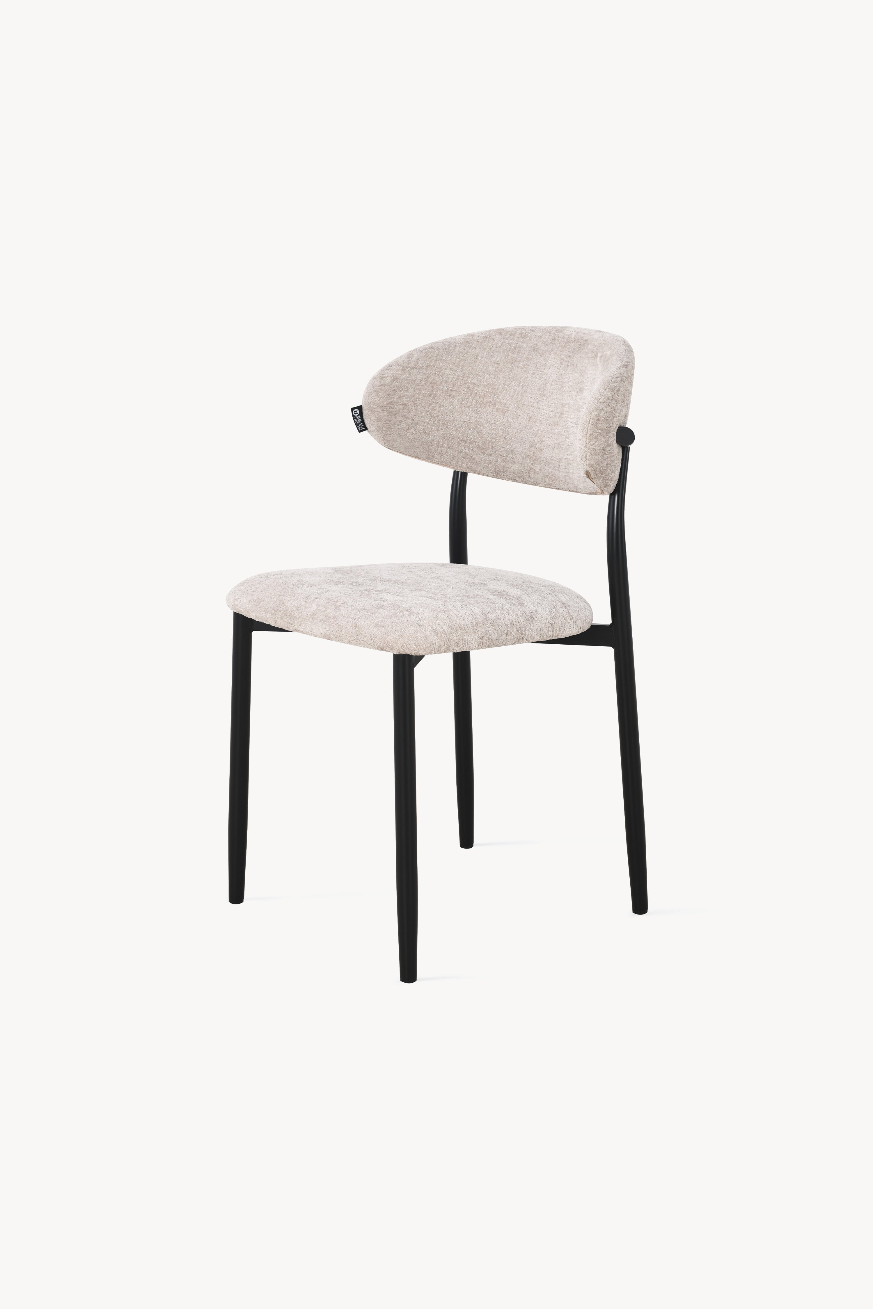 Sedie in tessuto Sofia, Set da 2, Beige - Immagine dettaglio 3