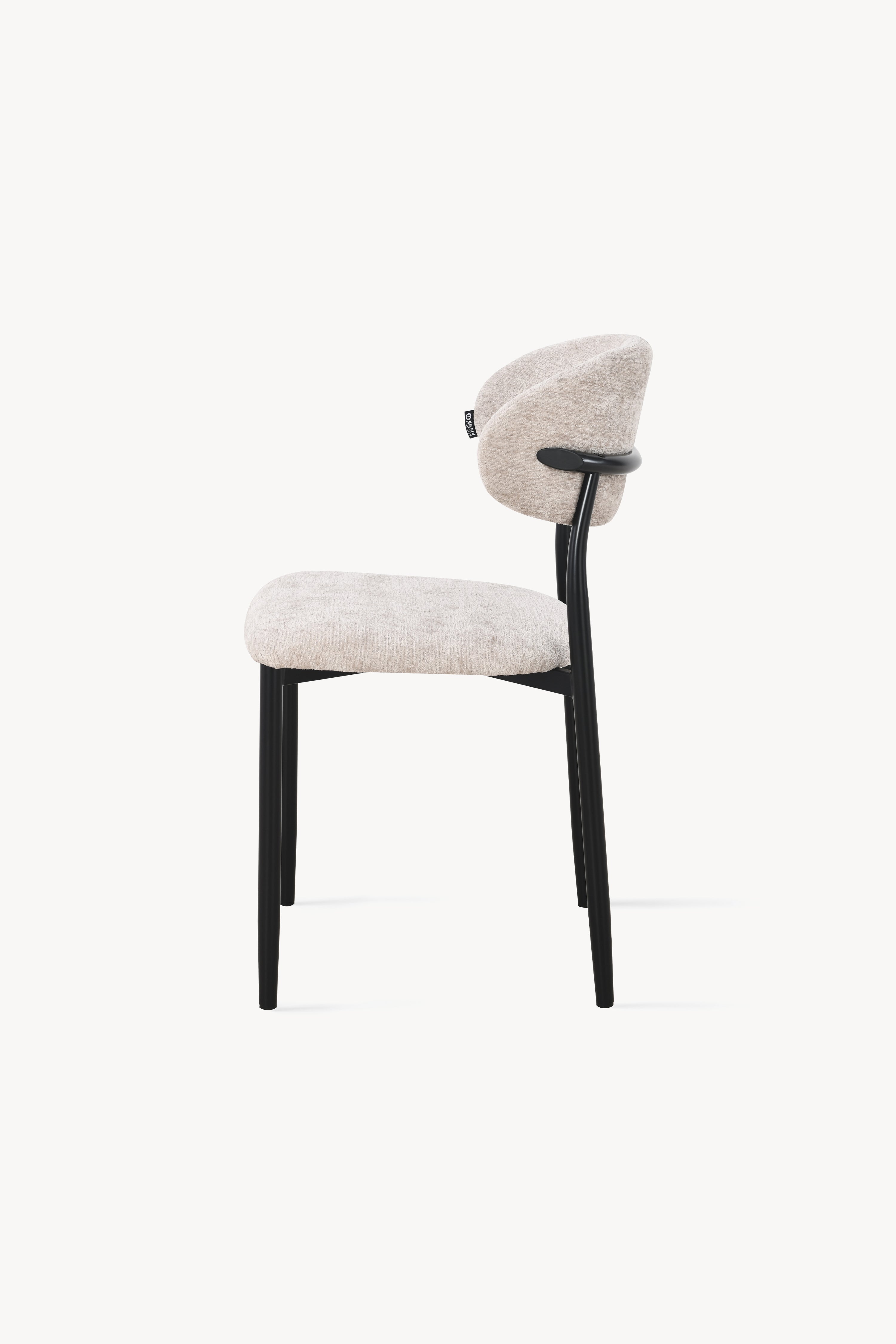 Sedie in tessuto Sofia, Set da 2, Beige - Immagine dettaglio 5