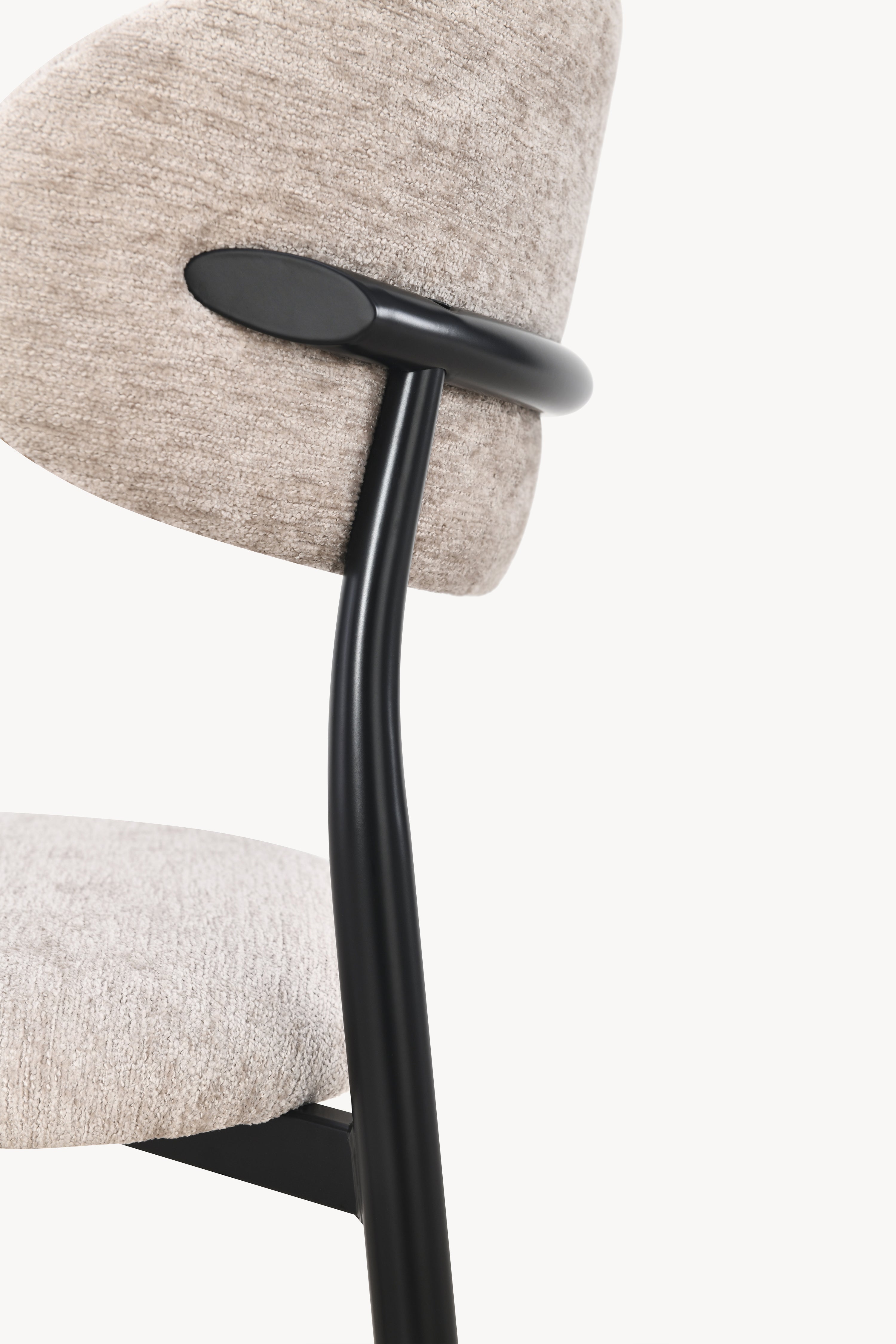 Sedie in tessuto Sofia, Set da 2, Beige - Immagine dettaglio 4