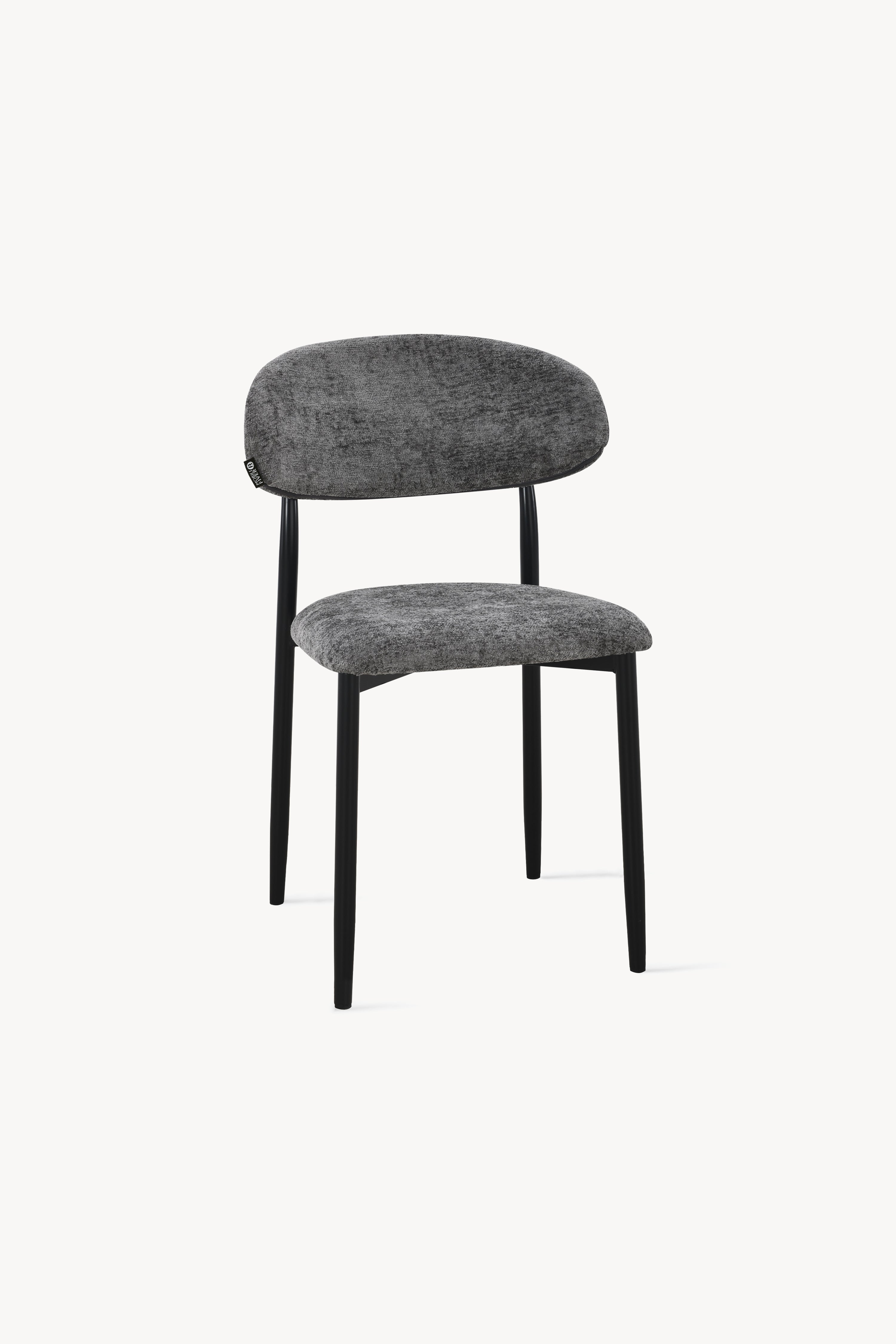 Sedie in tessuto Sofia, Set da 2, Grigio Scuro - Immagine dettaglio 14