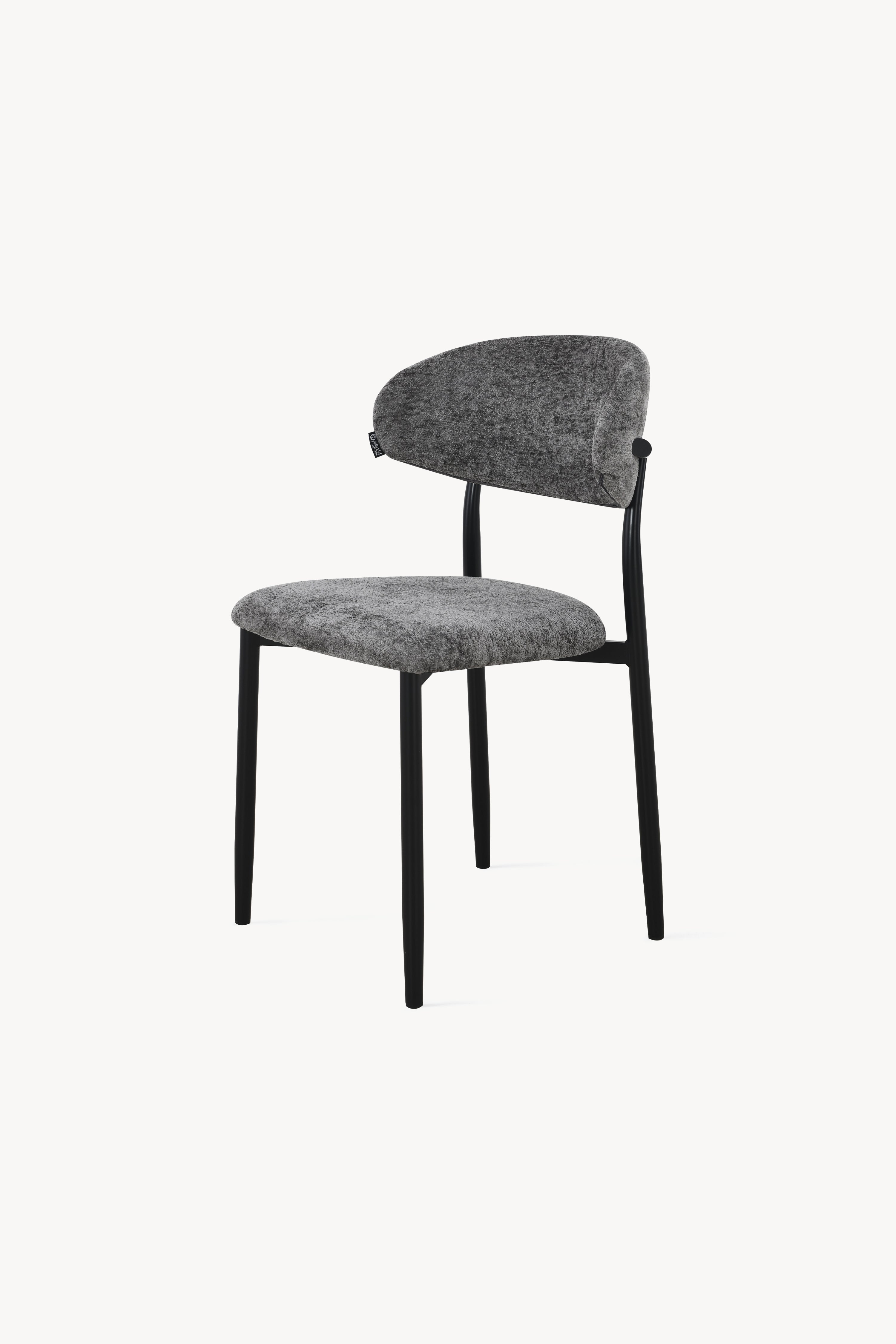 Sedie in tessuto Sofia, Set da 2, Grigio Scuro - Immagine dettaglio 13
