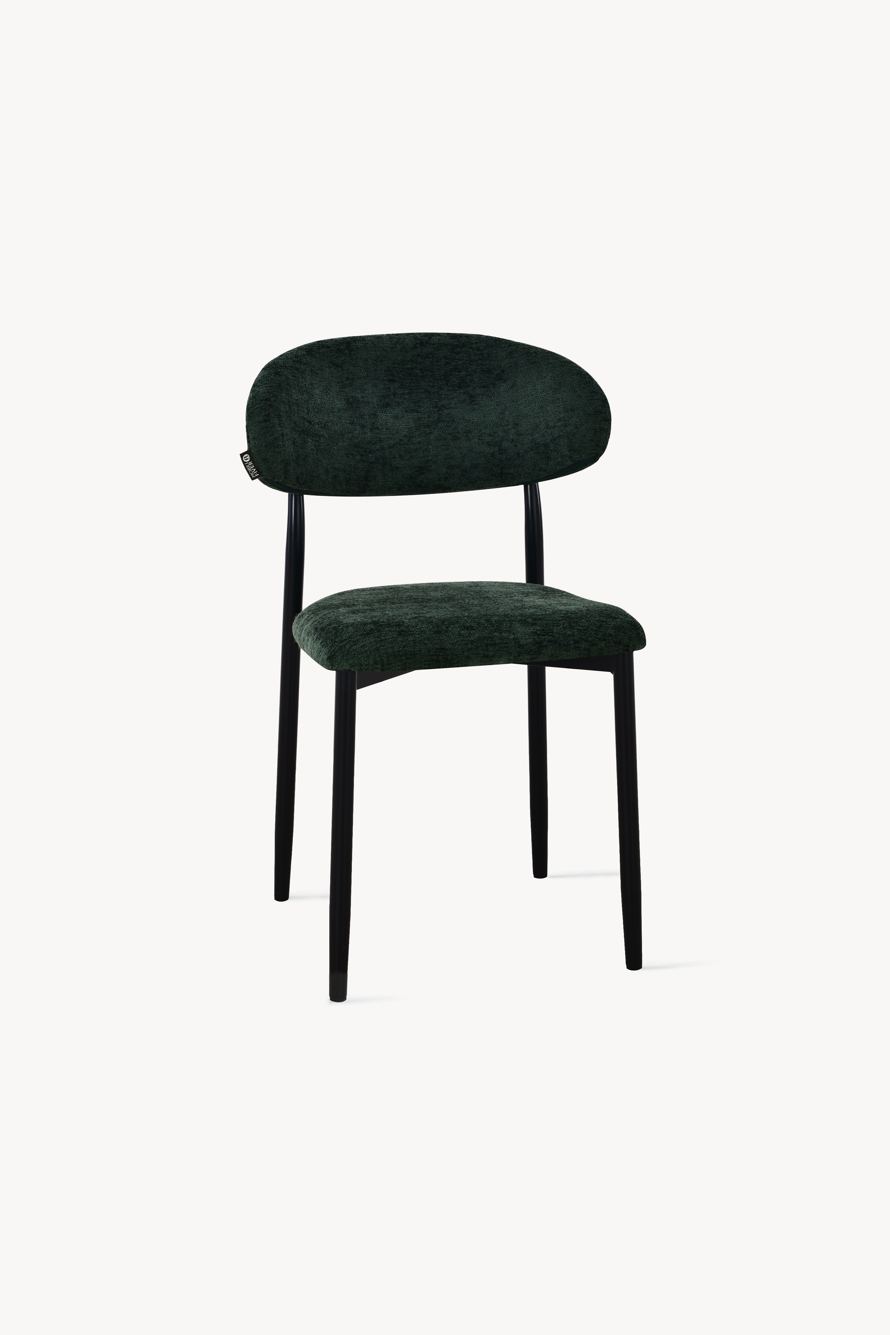 Chaises en tissu Sofia, Lot de 2, Vert - Image de détail 1
