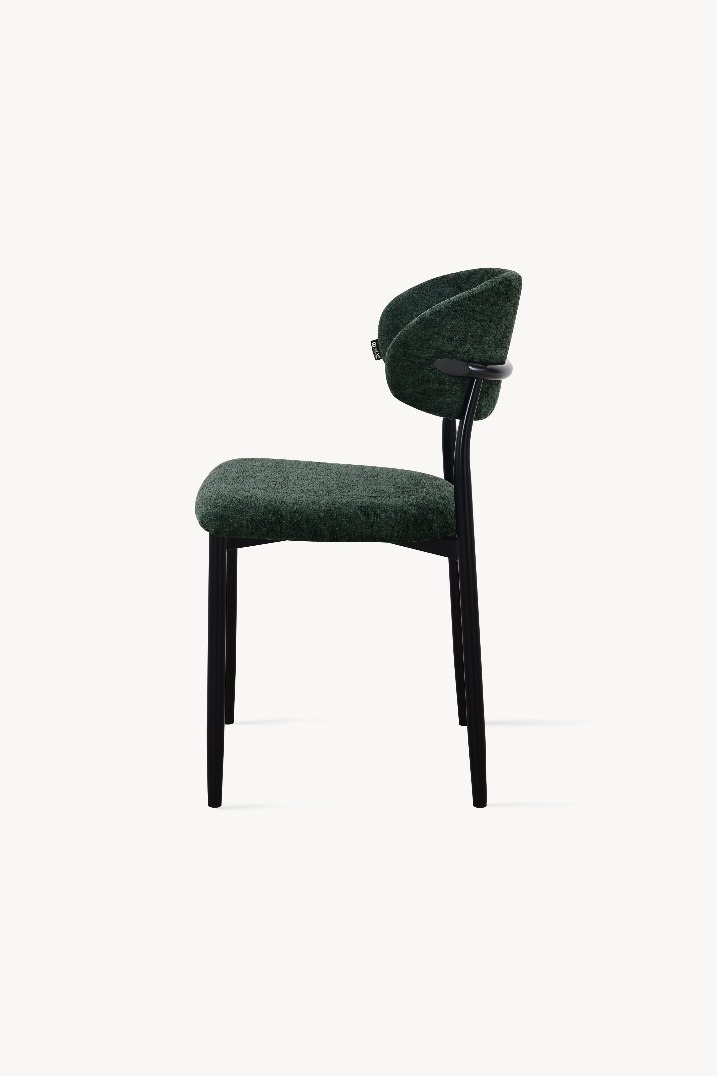 Chaises en tissu Sofia, Lot de 2, Vert - Image de détail 5
