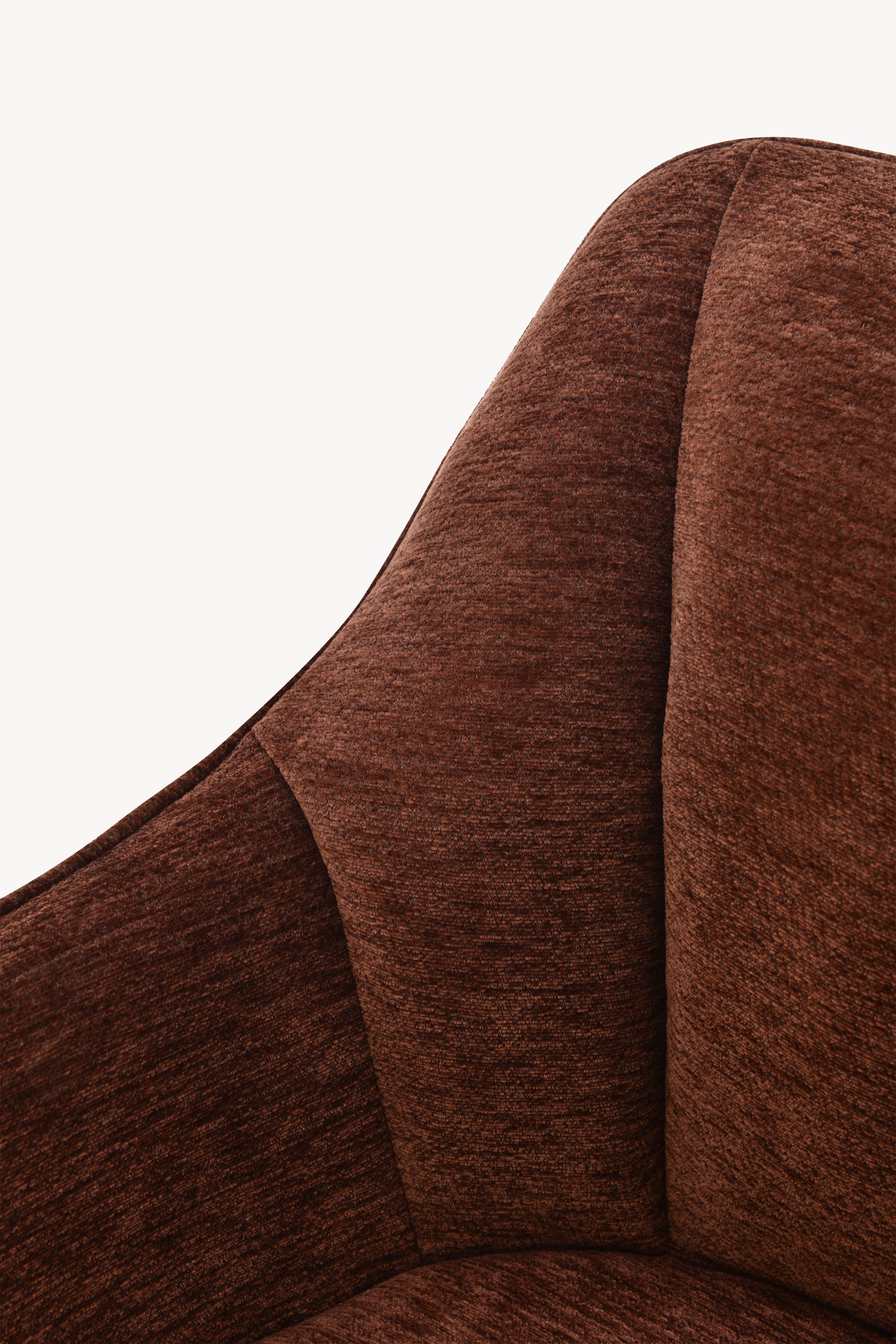 Taburete din material textil Thomas, Set de 2, Maro - Imagine detaliu 8