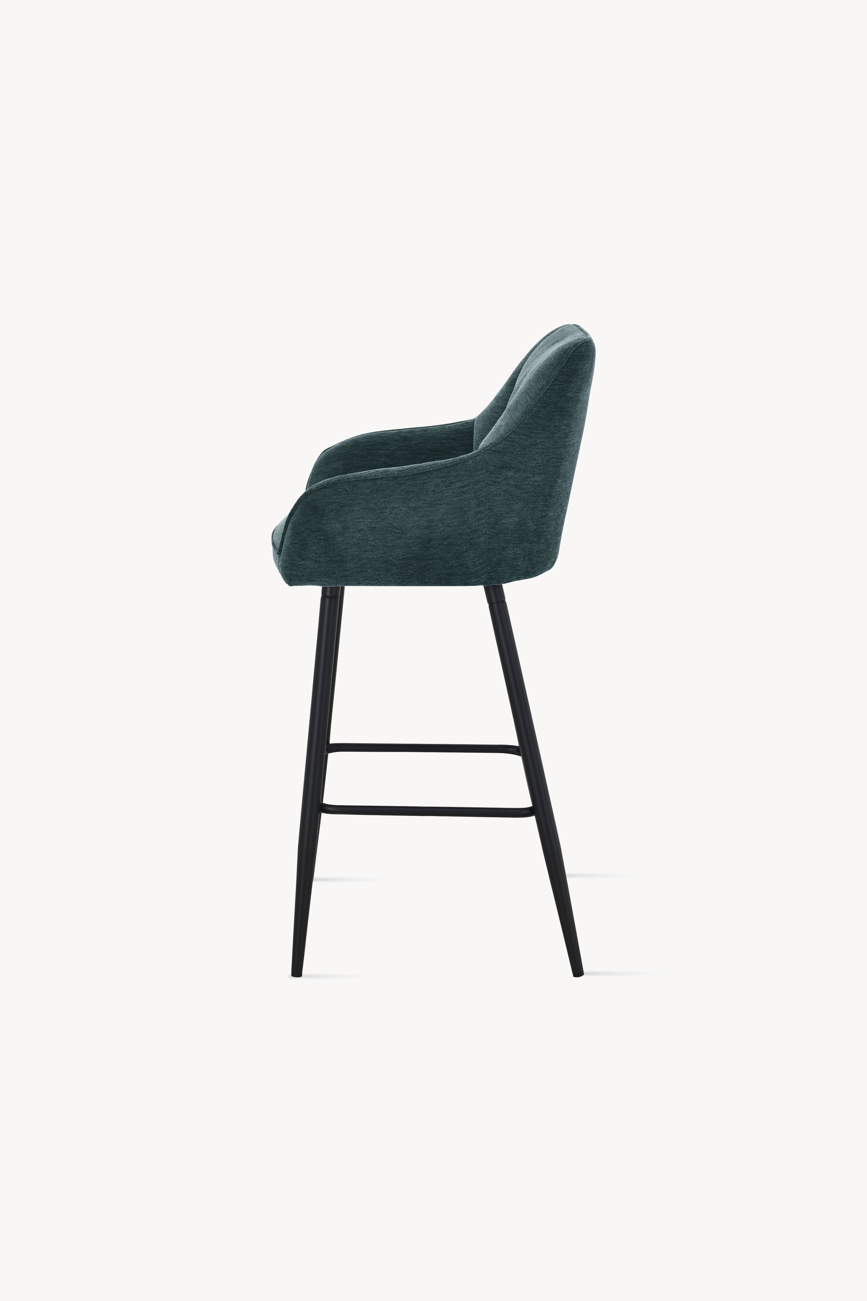 Scaune din material textil Thomas, Set de 2, Verde - Imagine detaliu 8