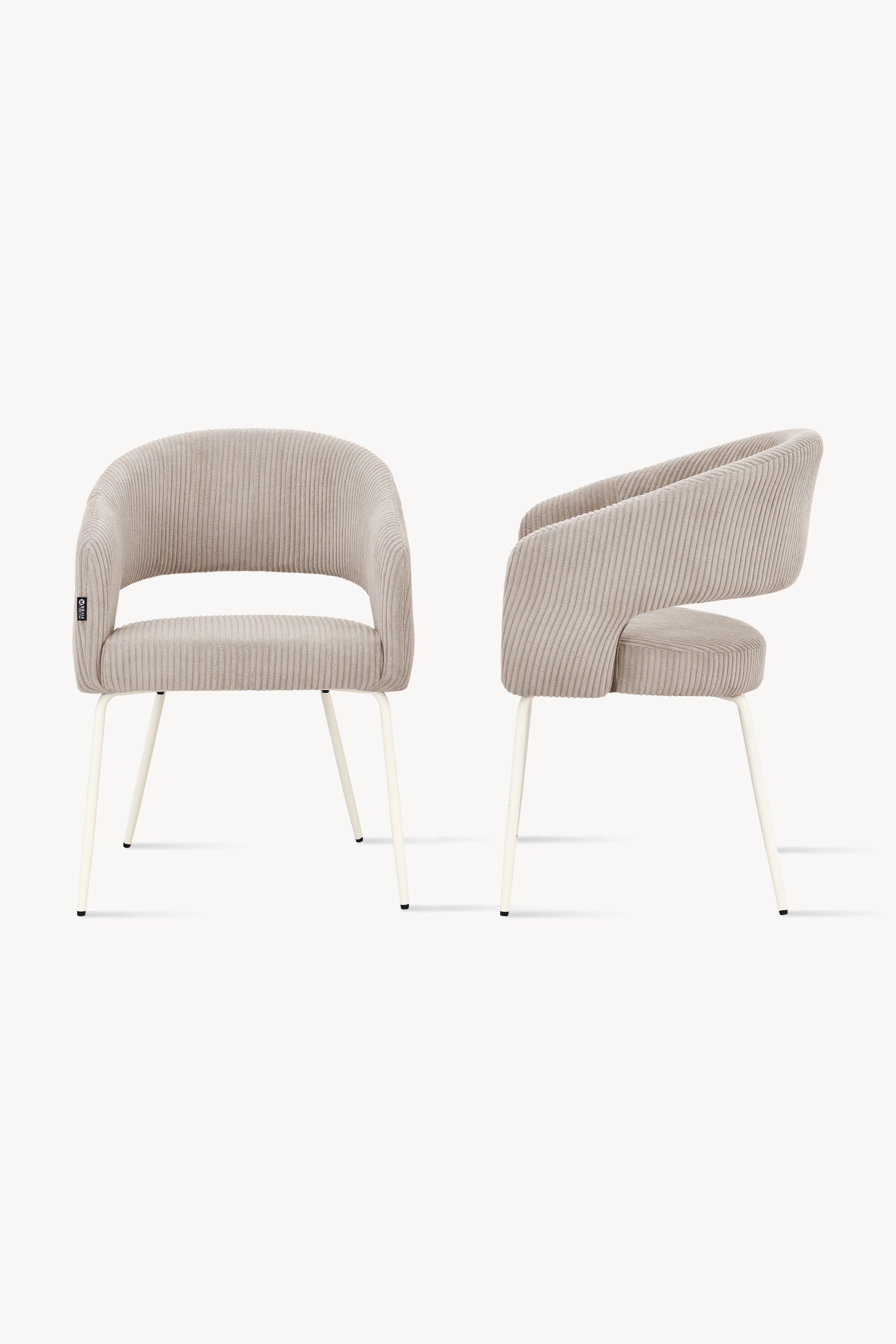 Victoria Fabric Chairs, Set of 2, Beige - Detail image 17