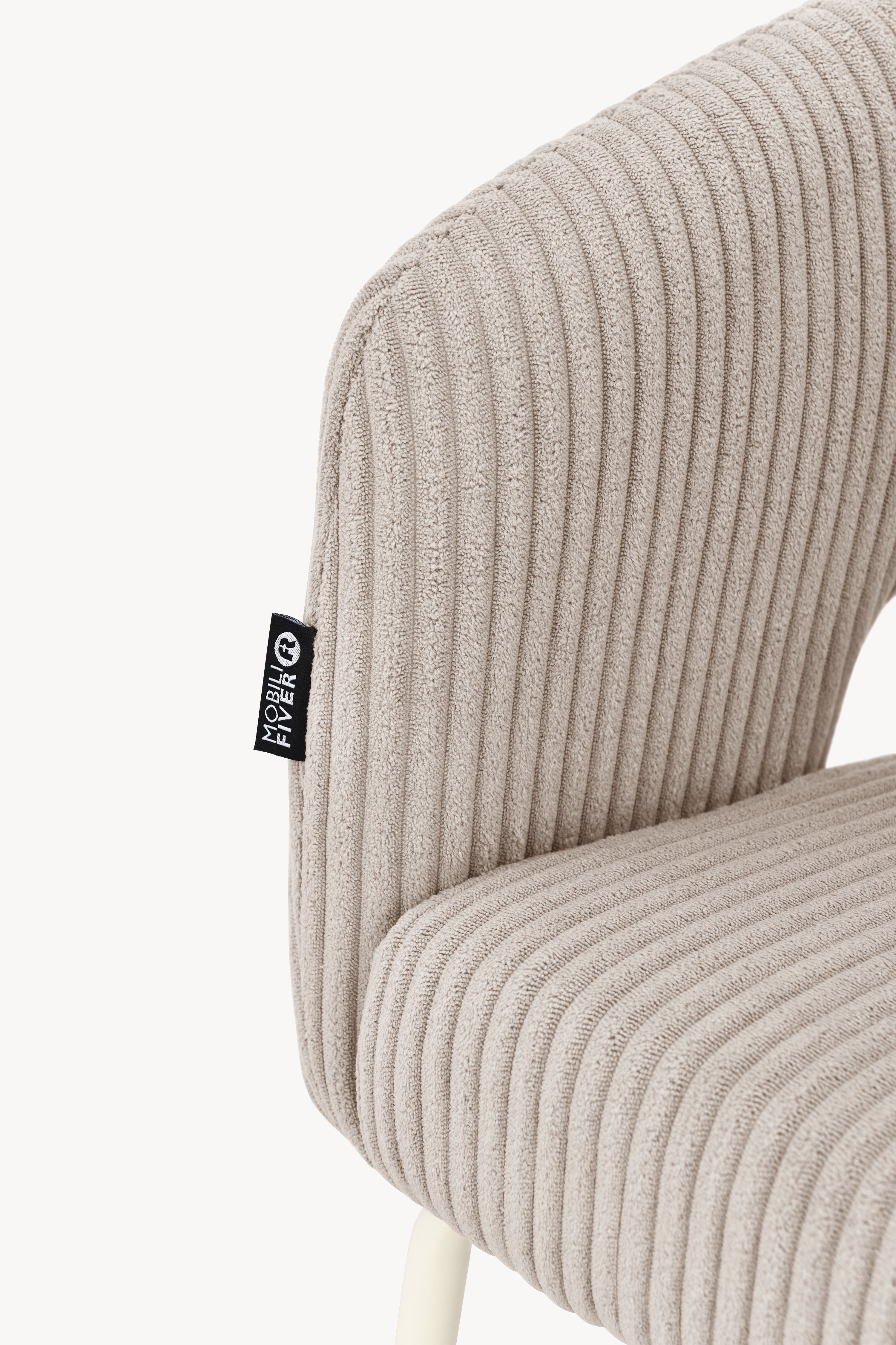 Victoria Fabric Chairs, Set of 2, Beige - Detail image 3