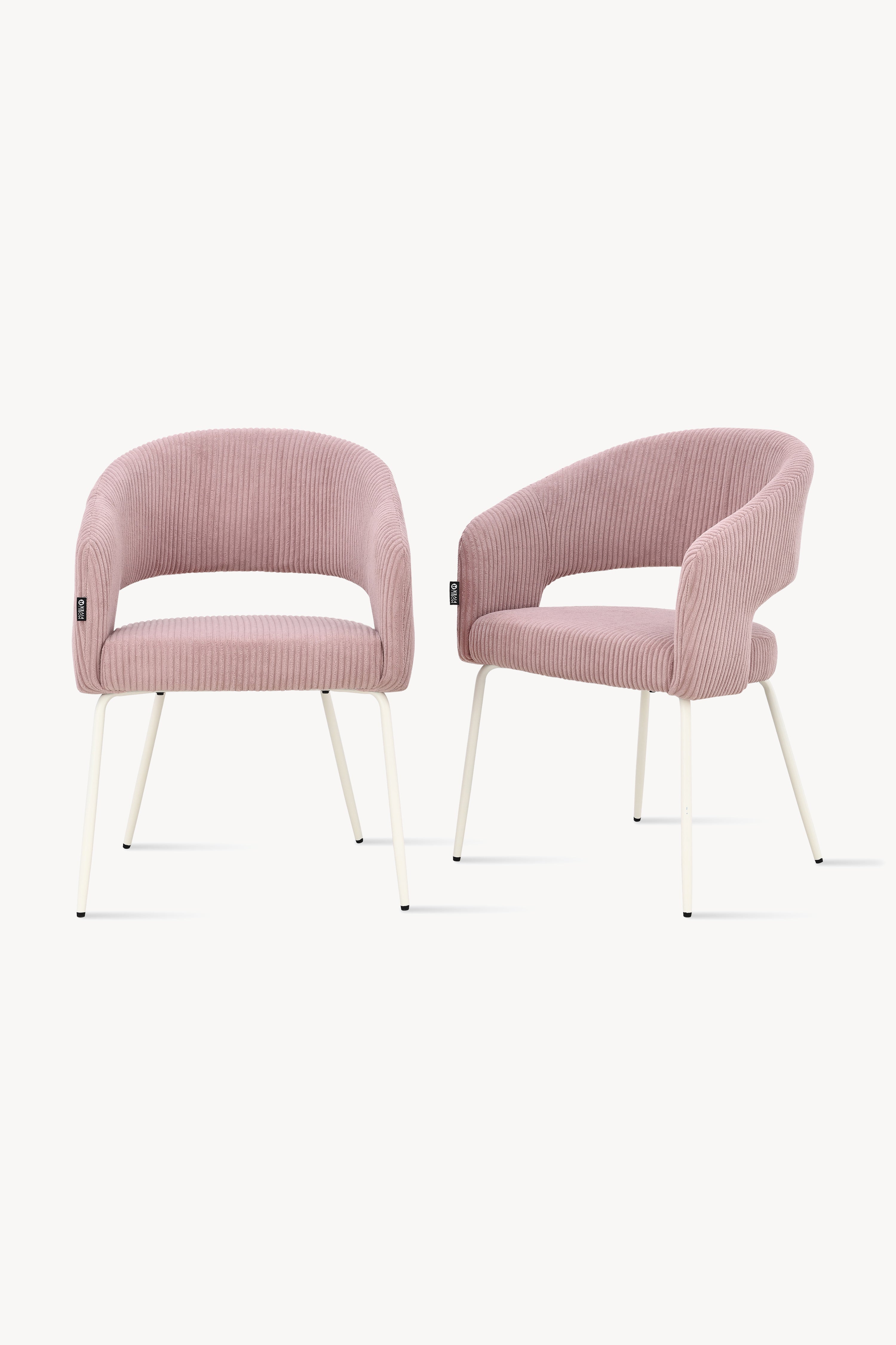 Sillas de tela Victoria, Set de 2, Rosa - Imagen principal