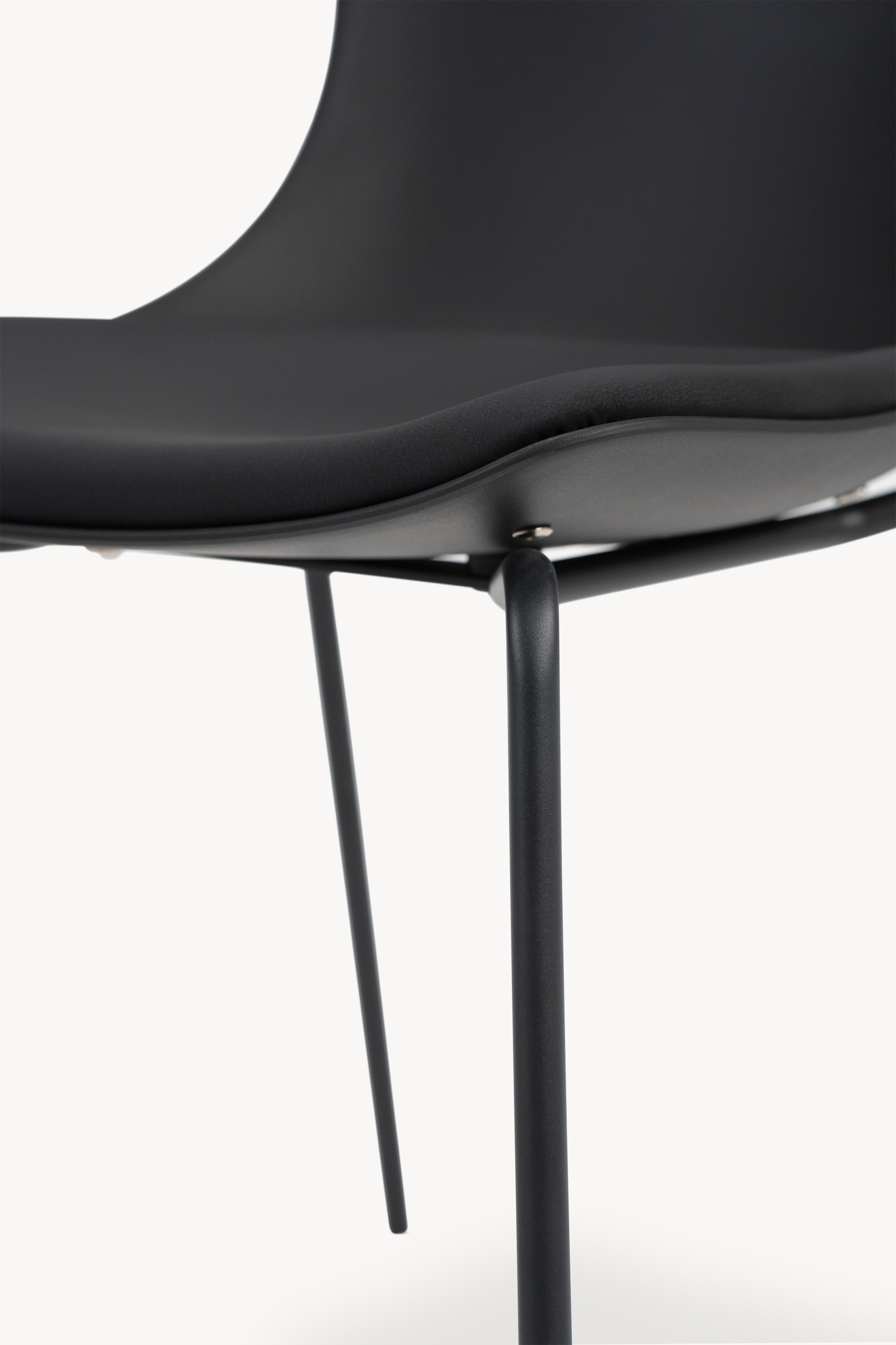 Zoe stoelen, set van 2, Zwart - Detailafbeelding 5