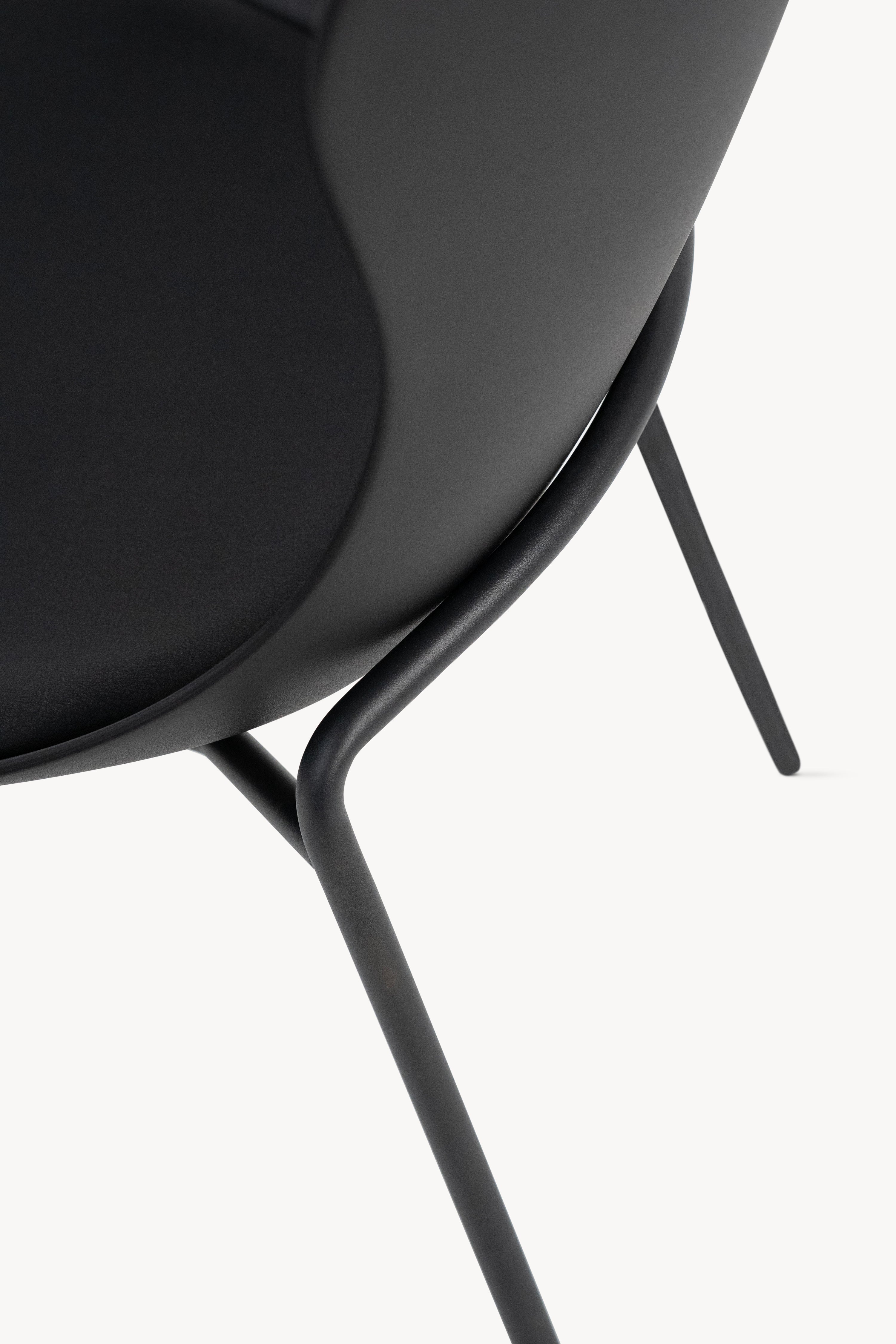 Zoe stoelen, set van 2, Zwart - Detailafbeelding 3