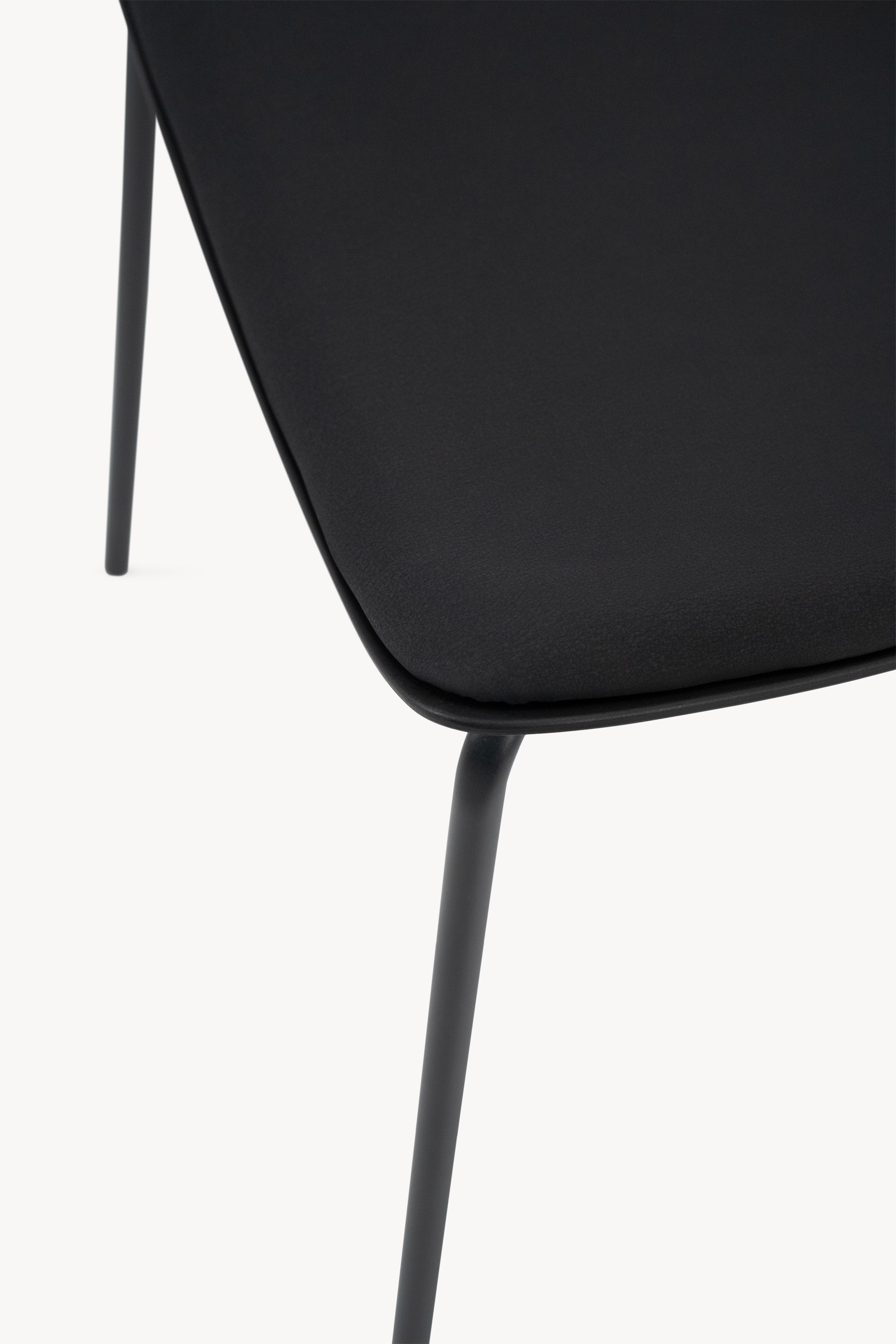 Zoe stoelen, set van 2, Zwart - Detailafbeelding 4