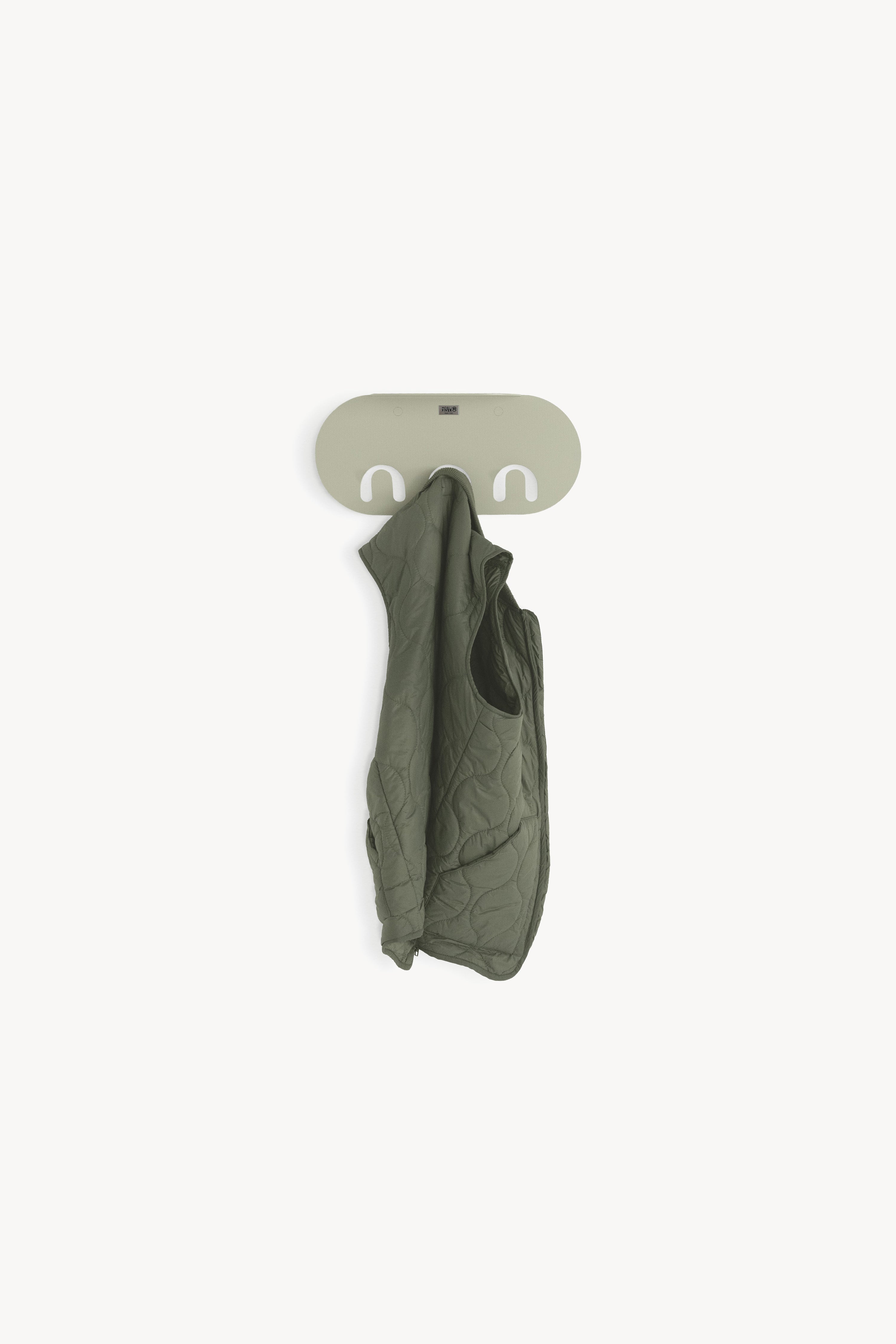 Appendiabiti da parete in metallo Camilla, 40 cm, Beige - Immagine principale