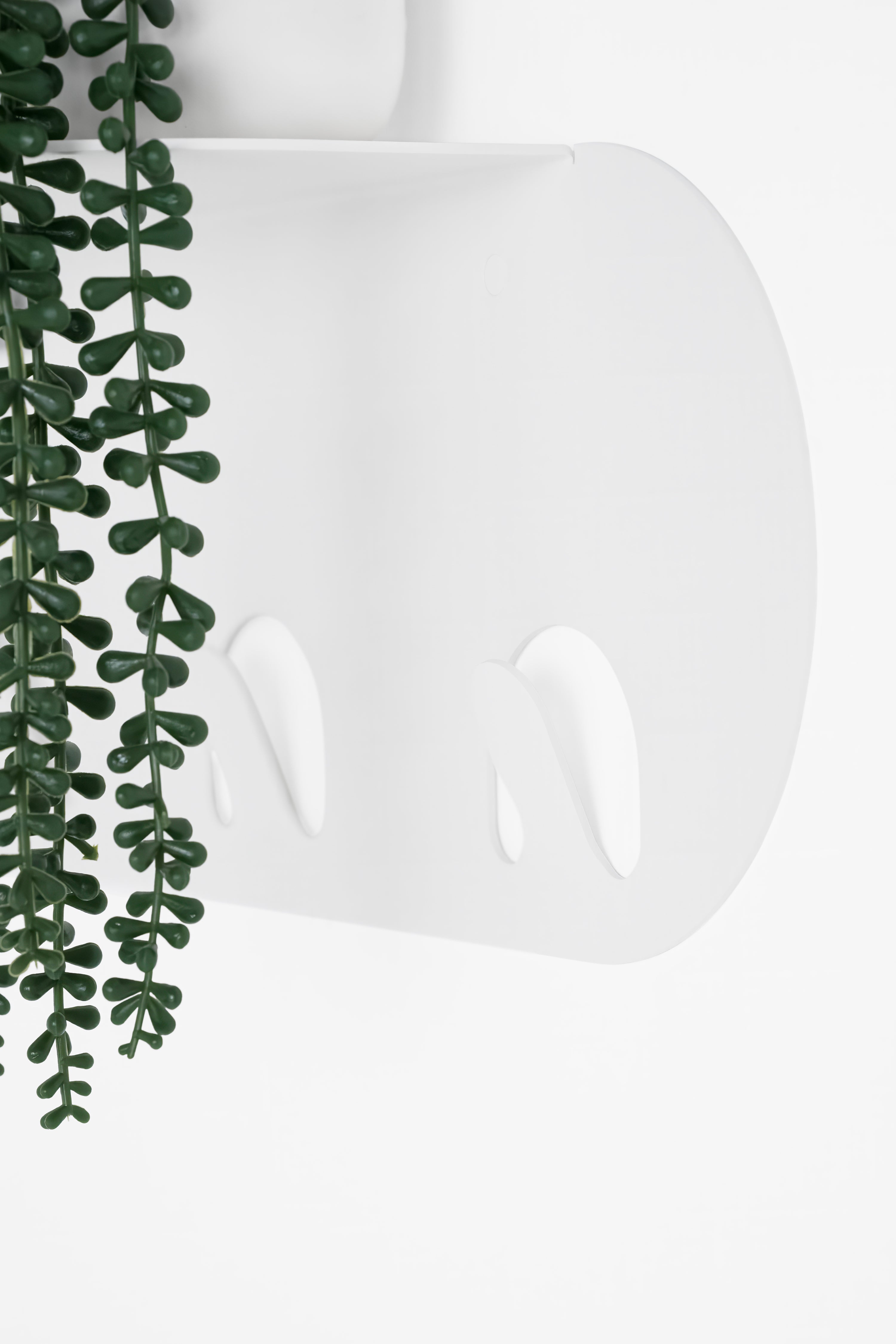Appendiabiti da parete in metallo Camilla, 80 cm, Bianco - Immagine dettaglio 2