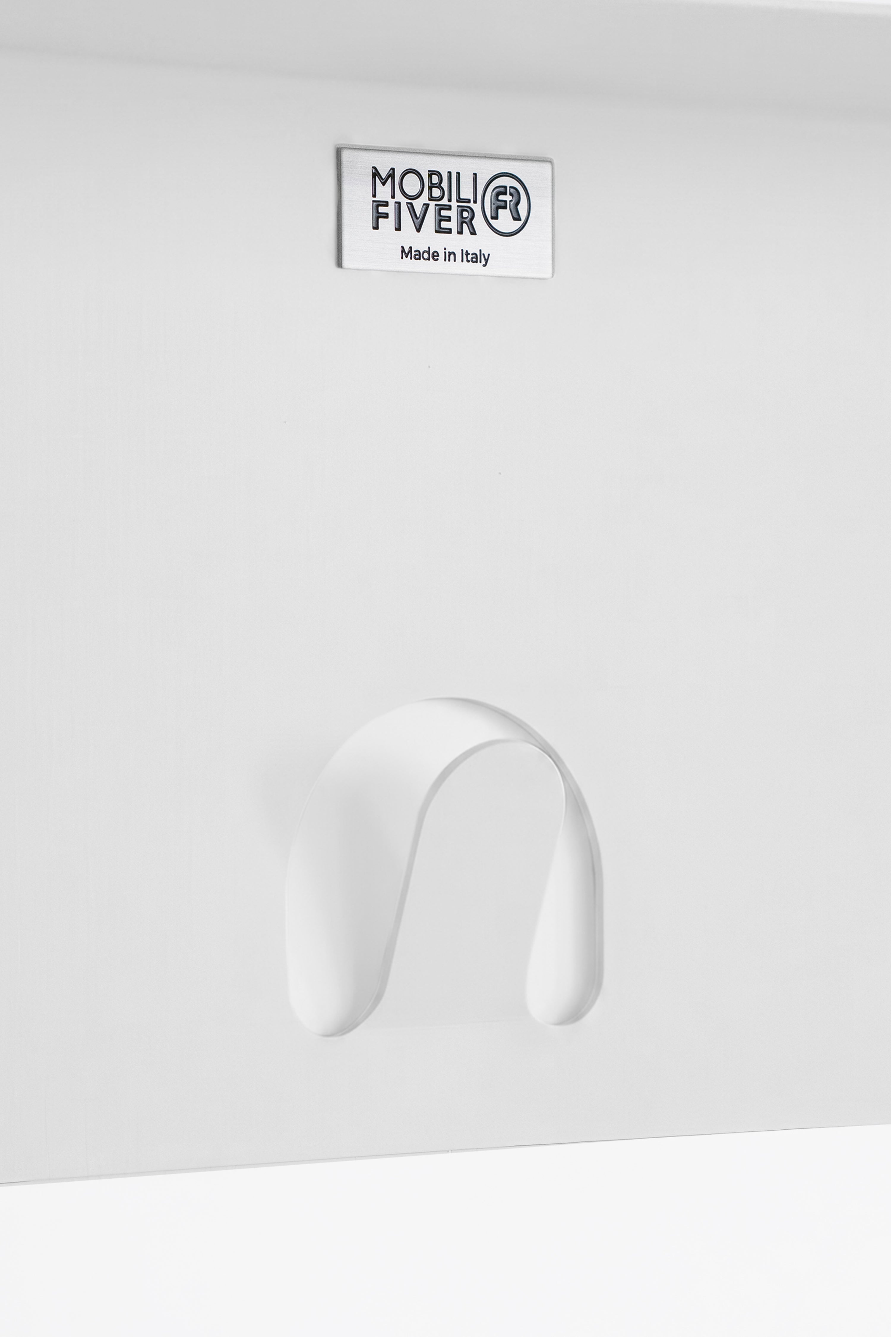 Appendiabiti da parete in metallo Camilla, 80 cm, Bianco - Immagine dettaglio 3