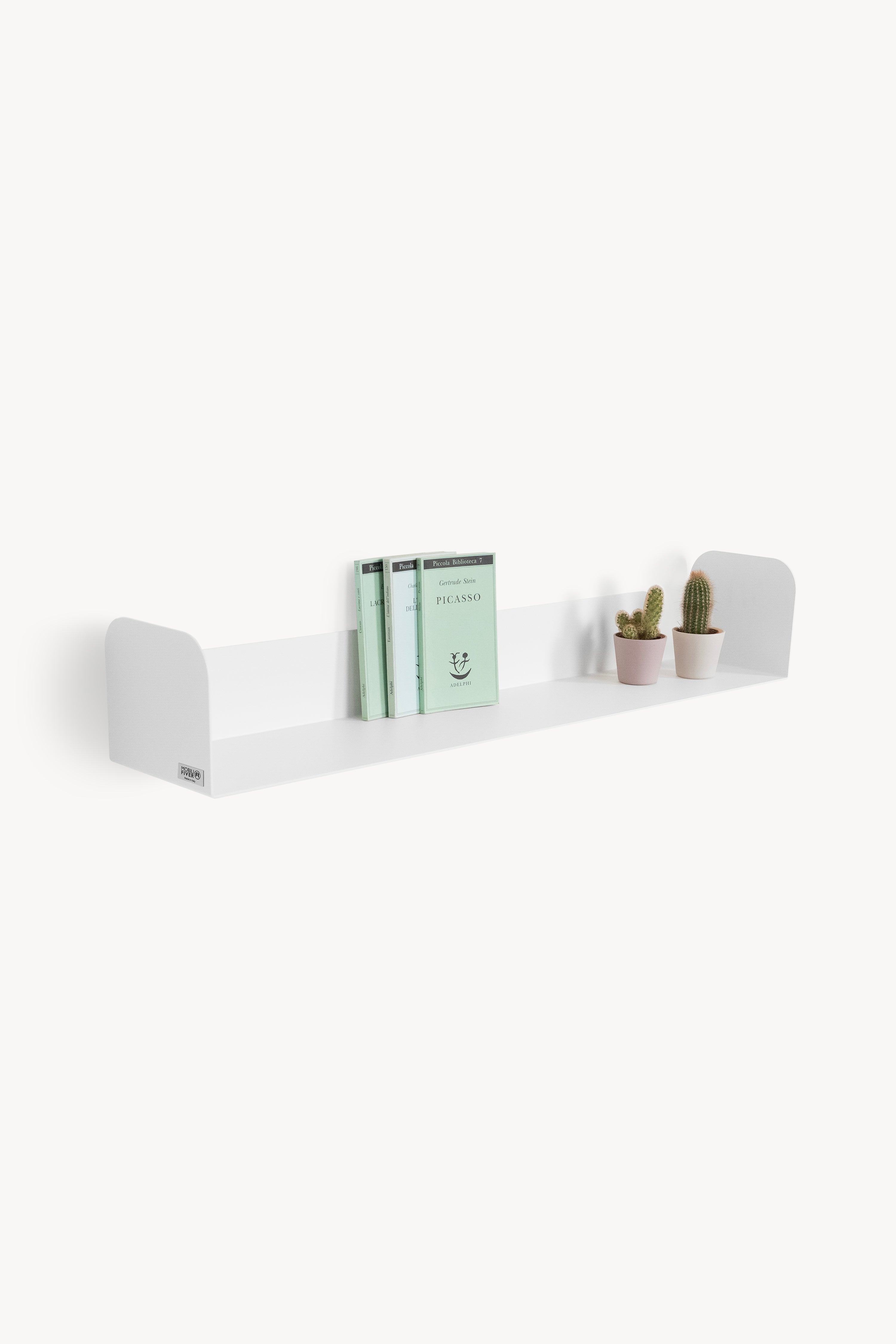 Mensola in metallo Camilla a U, 90x18x15 cm, Bianco - Immagine principale