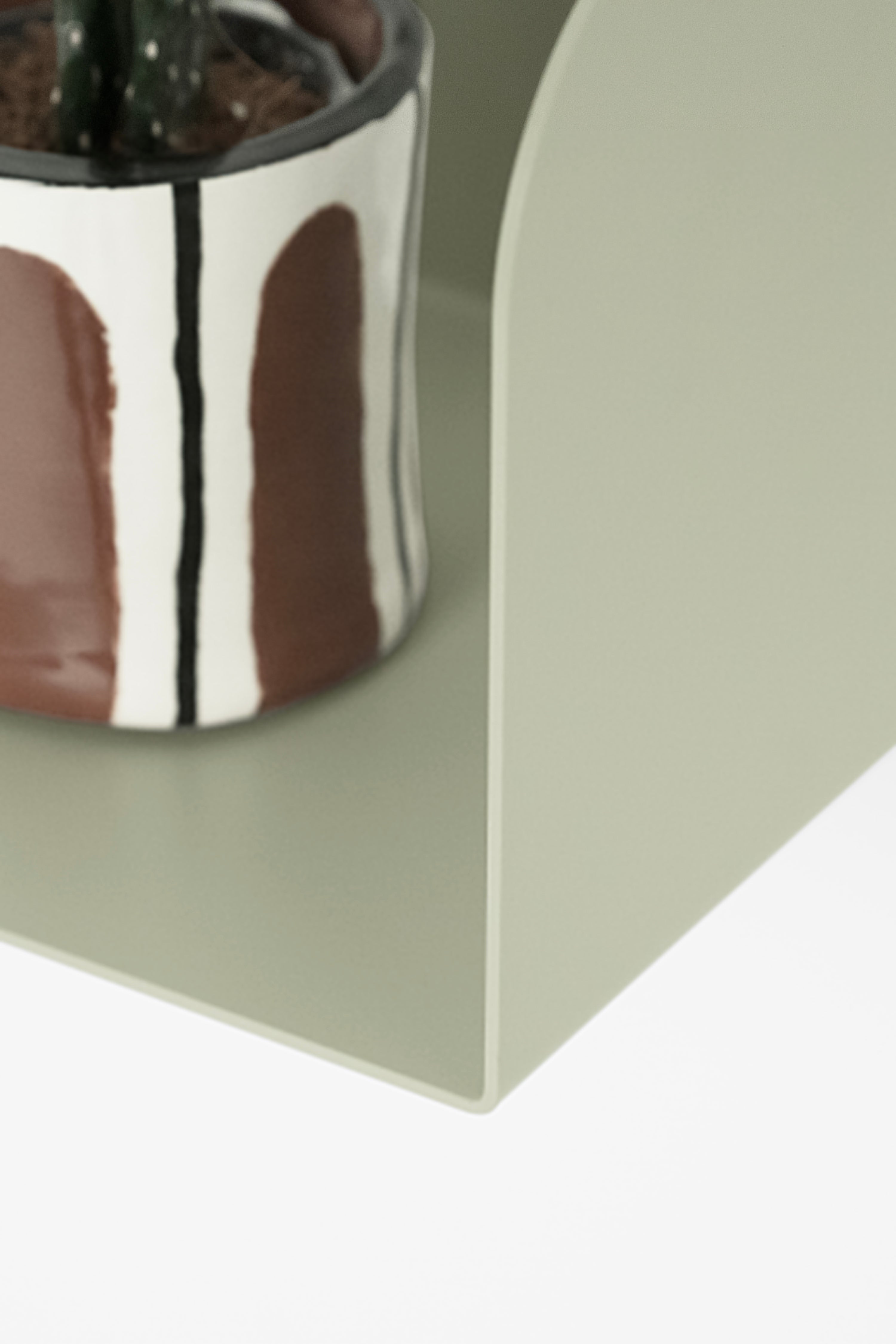 2er-Set Metallregale Camilla U-Form, 60x18x15 cm, Beige