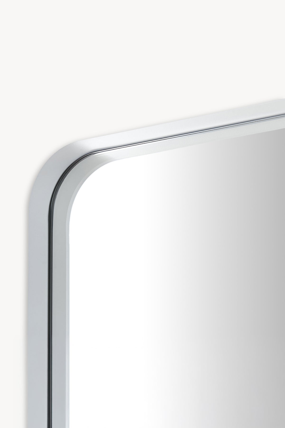 Rectangular mirror Ambra, 75x50 cm, white aluminium frame