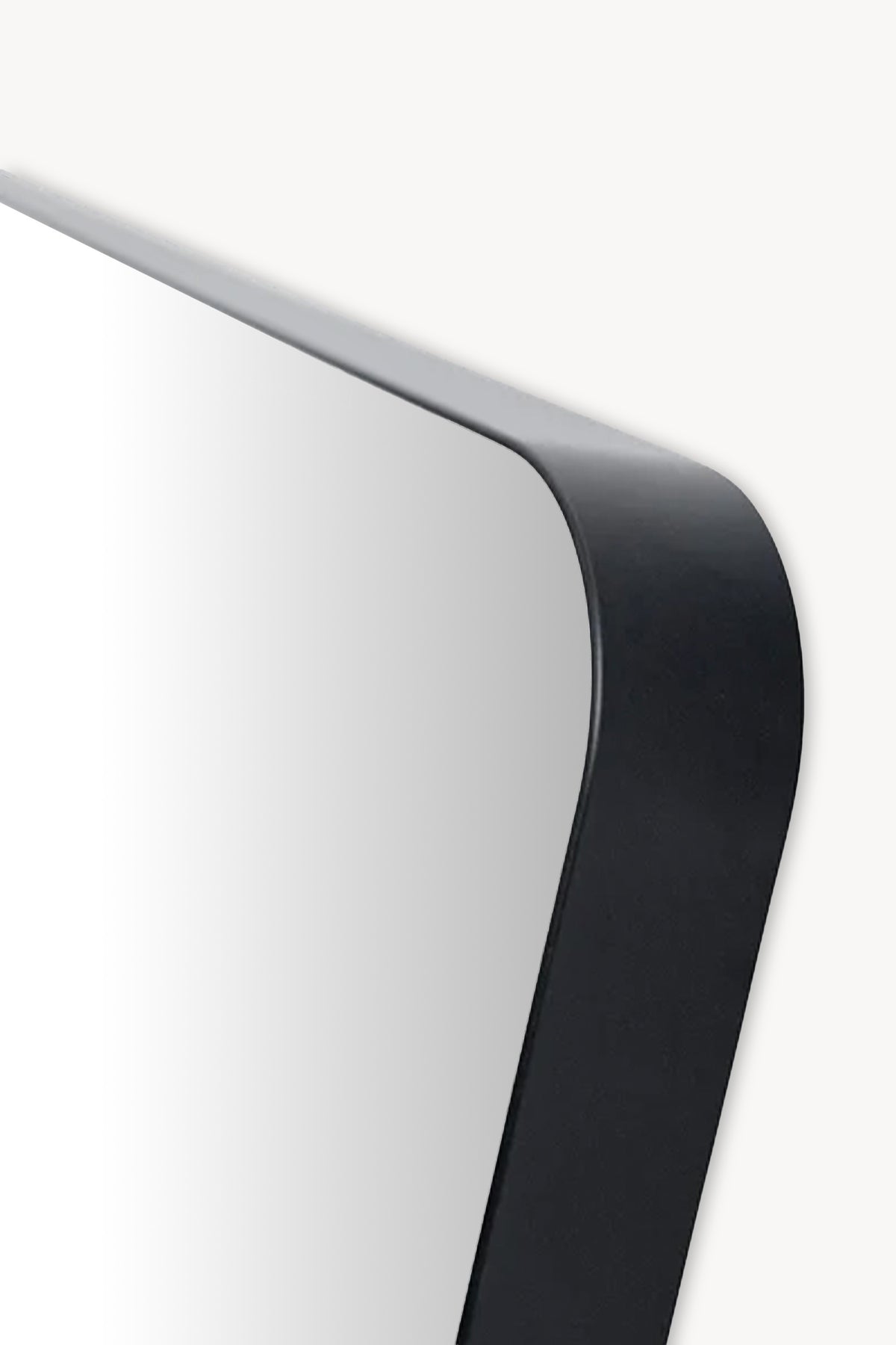 Rectangular mirror Ambra, 150x50 cm, black aluminium frame - Detail image 2