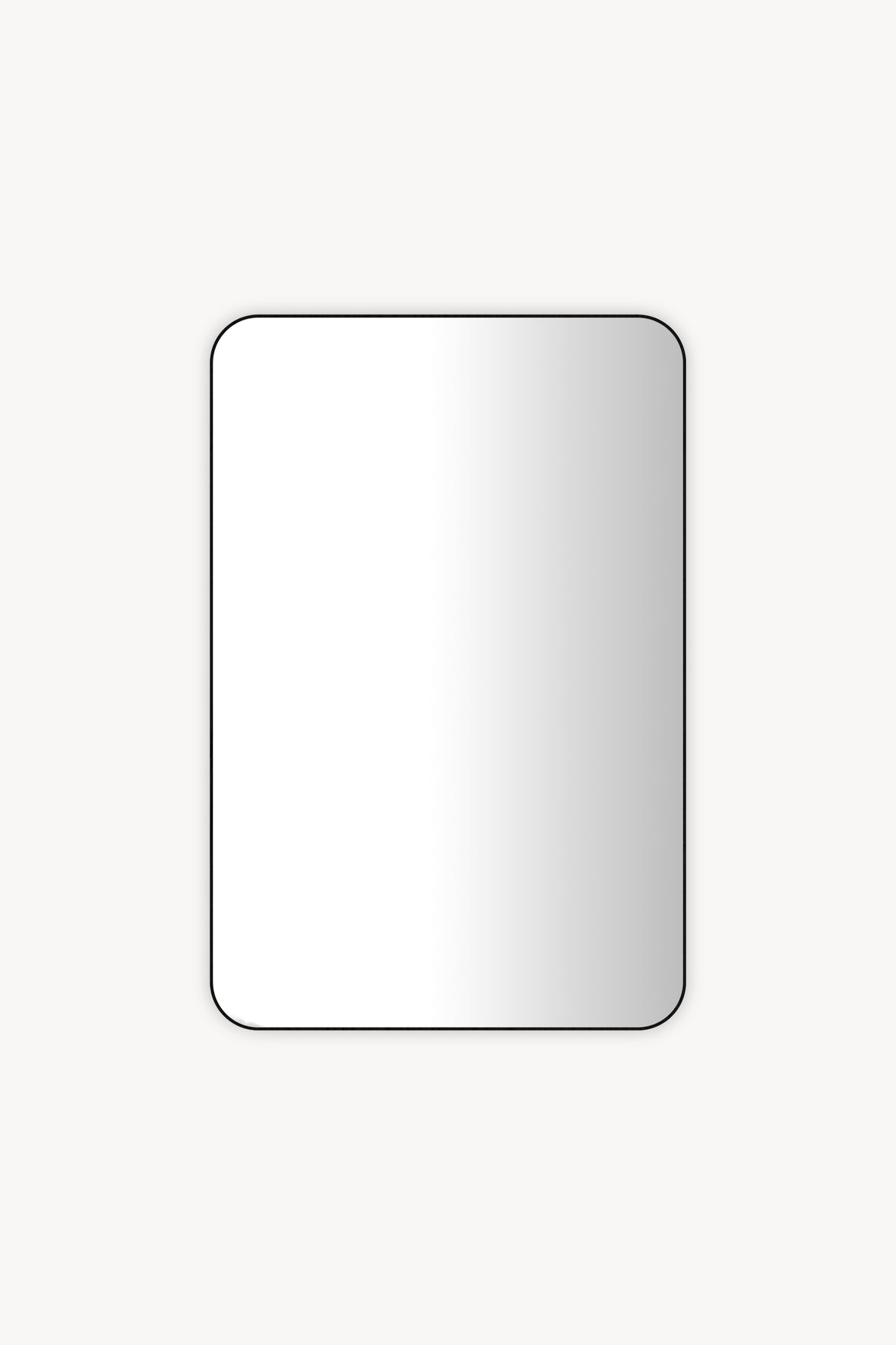 Rectangular mirror Ambra, 75x50 cm, black aluminium frame