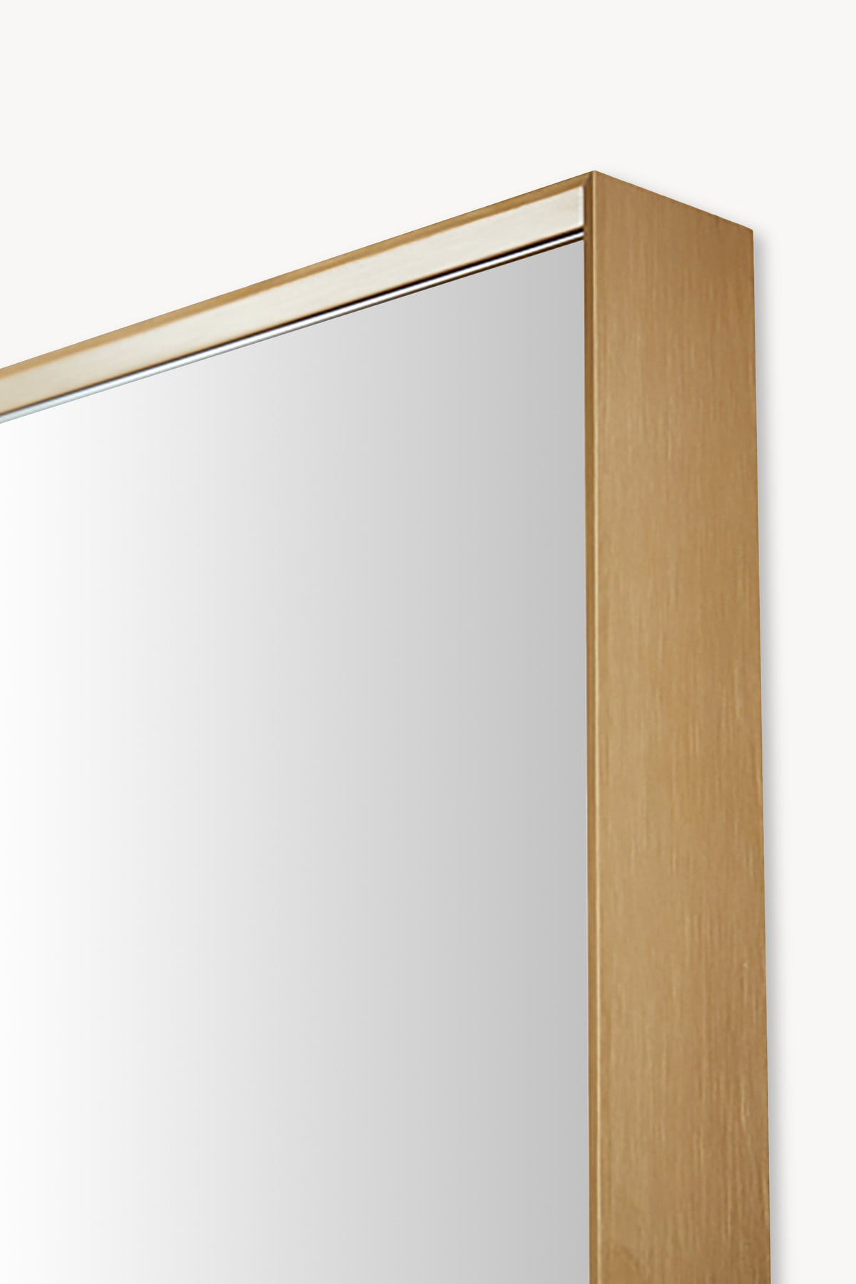 Agata Rectangular Mirror, 80x60 cm, gold aluminium frame - Detail image 1