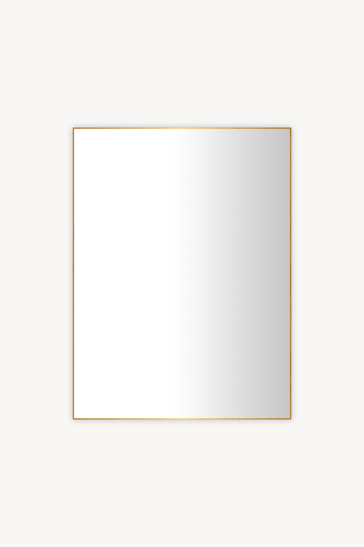 Agata Rectangular Mirror, 80x60 cm, gold aluminium frame - Main image