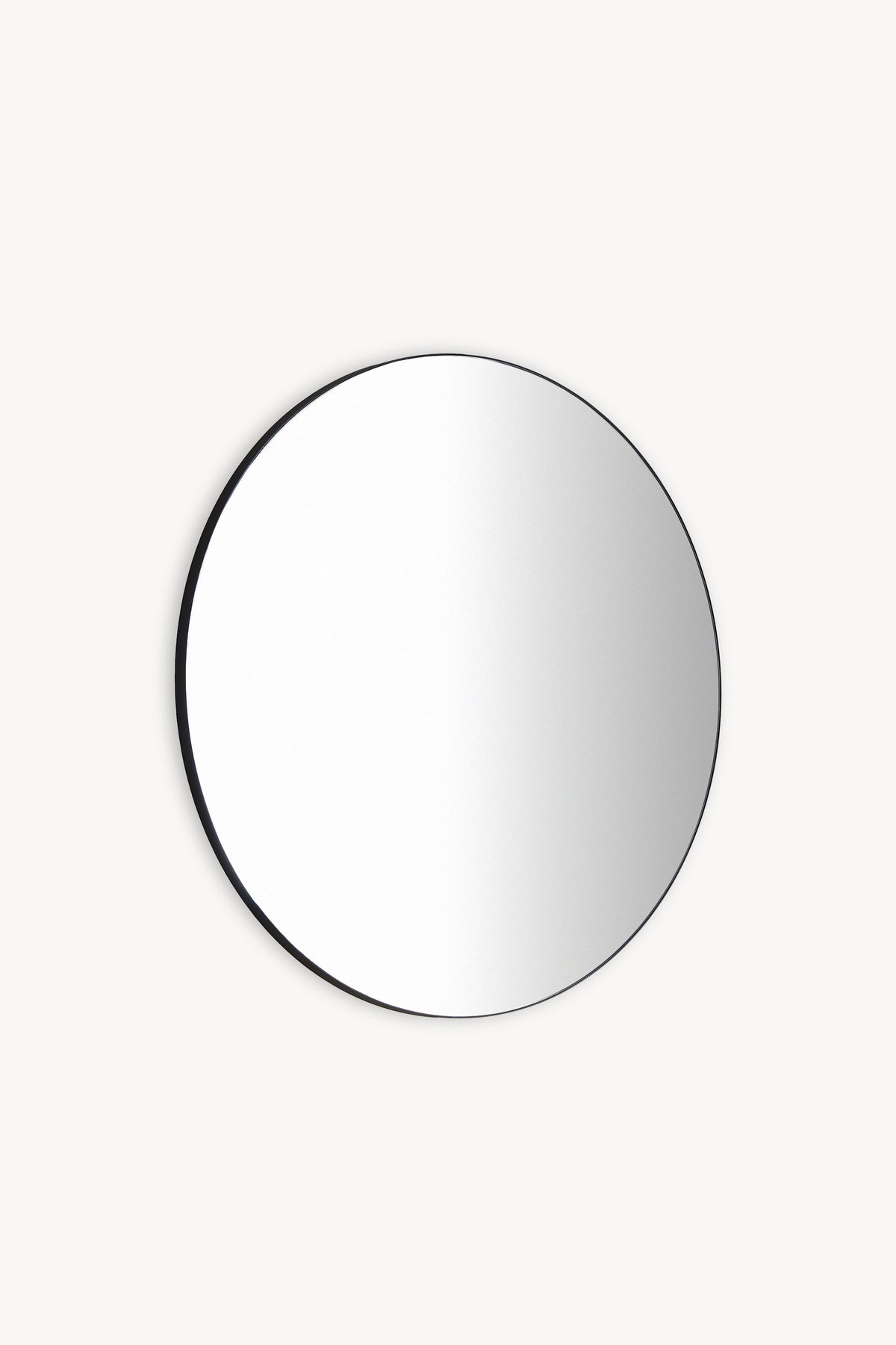 Miroir rond Carlotta, Ø 80 cm, cadre en acier noir - Image de détail 2