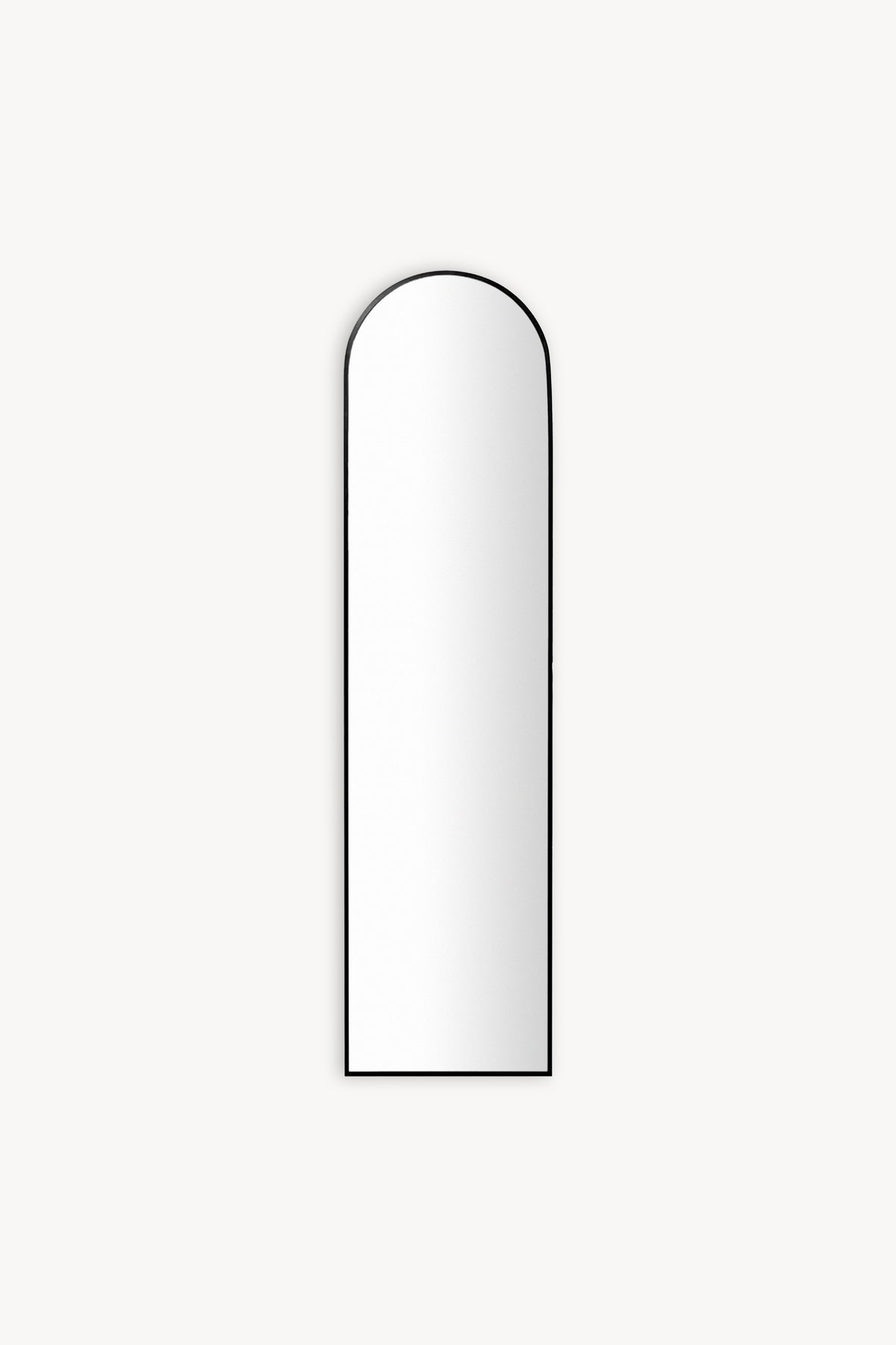 Arch mirror Camilla, 150x40 cm, black metal frame - Main image