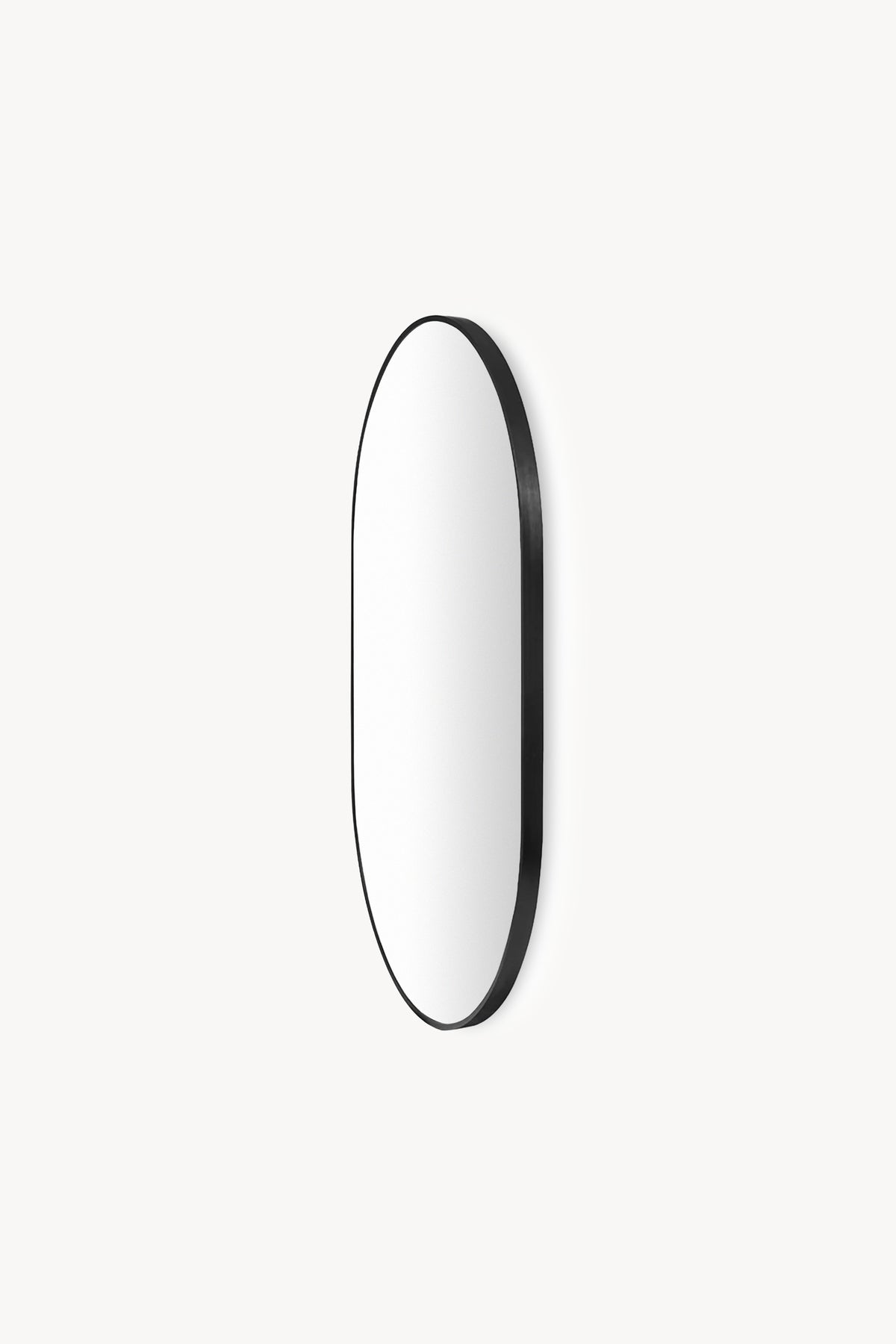 Miroir ovale Camilla, 60x90 cm, cadre en métal noir - Image de détail 2