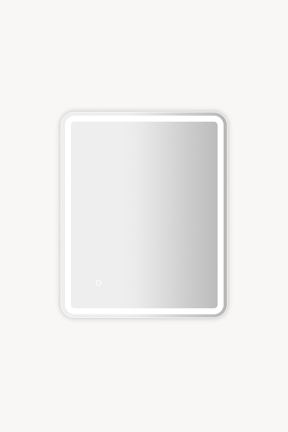 Rectangular LED mirror Erica, 60x80 cm, warm white light