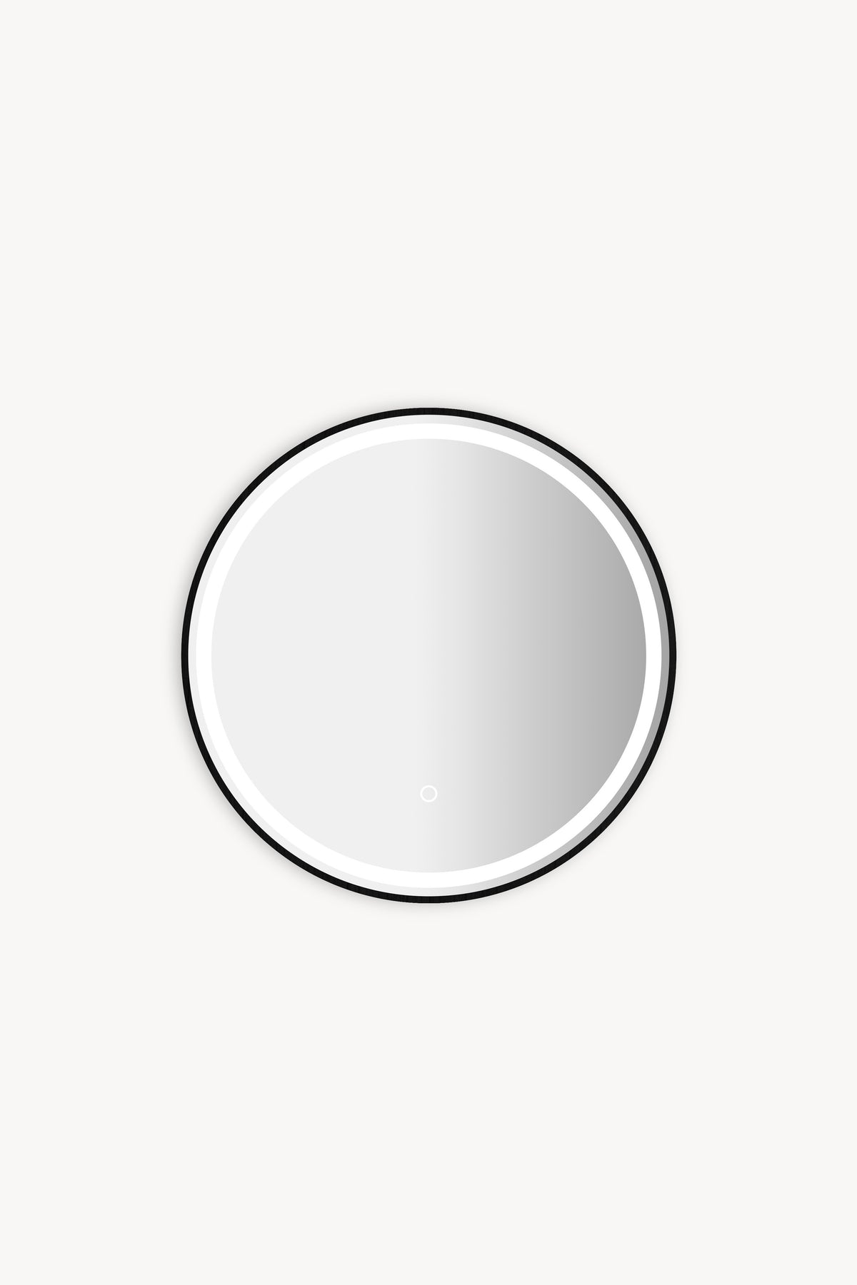 Miroir rond à LED Luna, Ø 60 cm, lumière blanc chaud