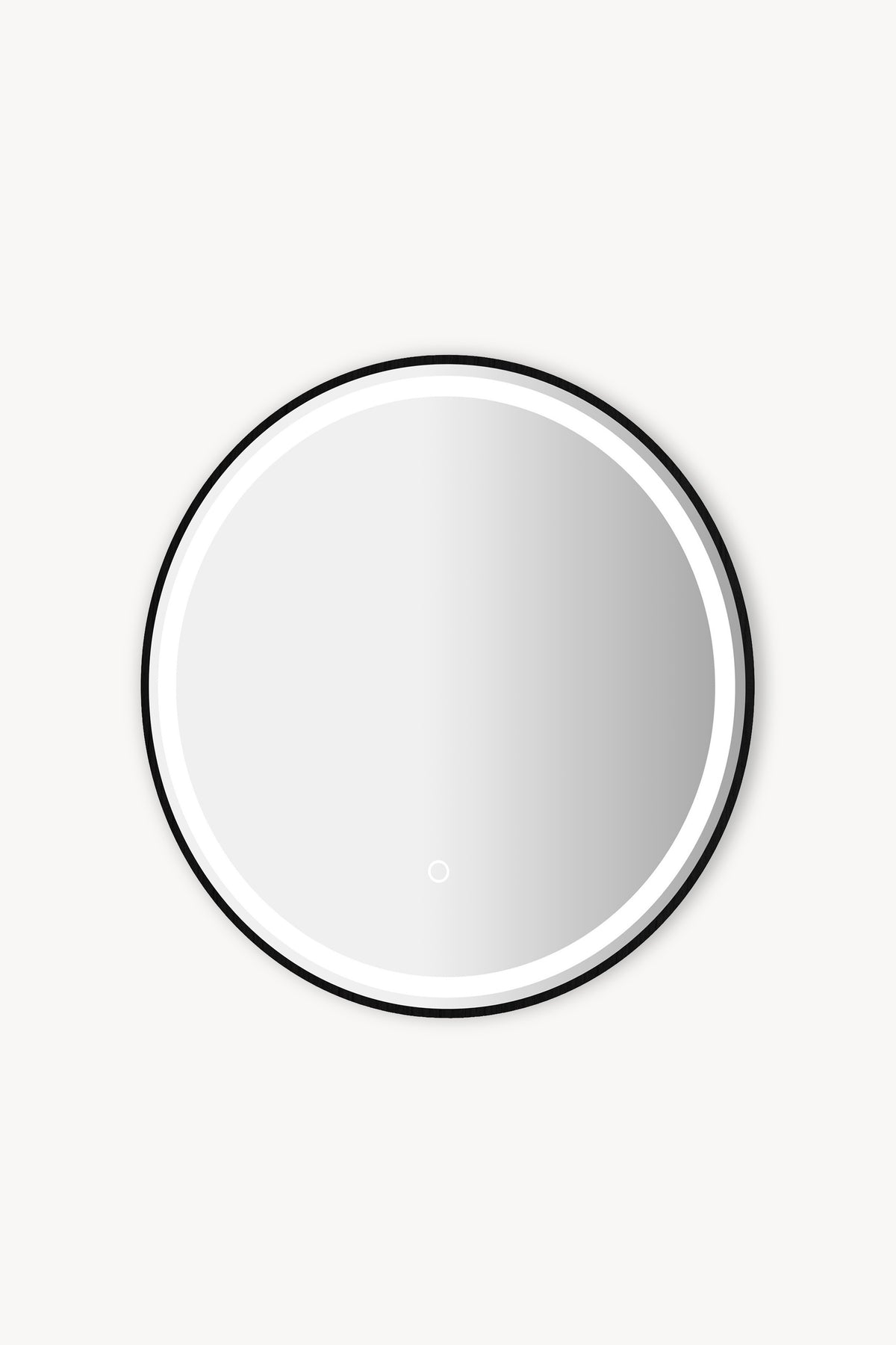 Miroir rond à LED Luna, Ø 80 cm, lumière blanc chaud - Image de détail 2