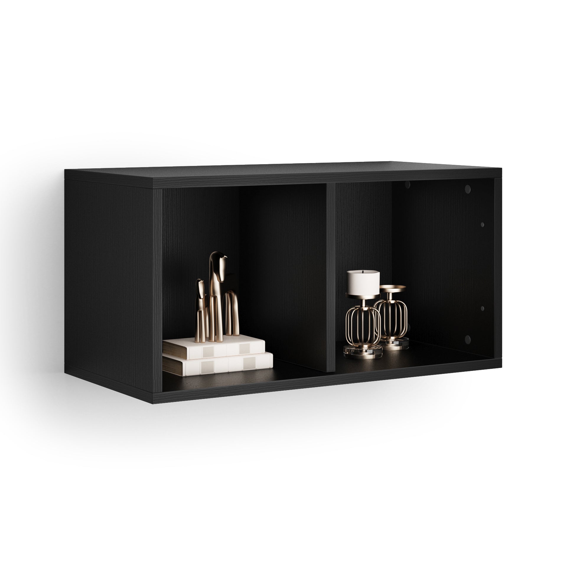 Wandkast X 70 zwart essen