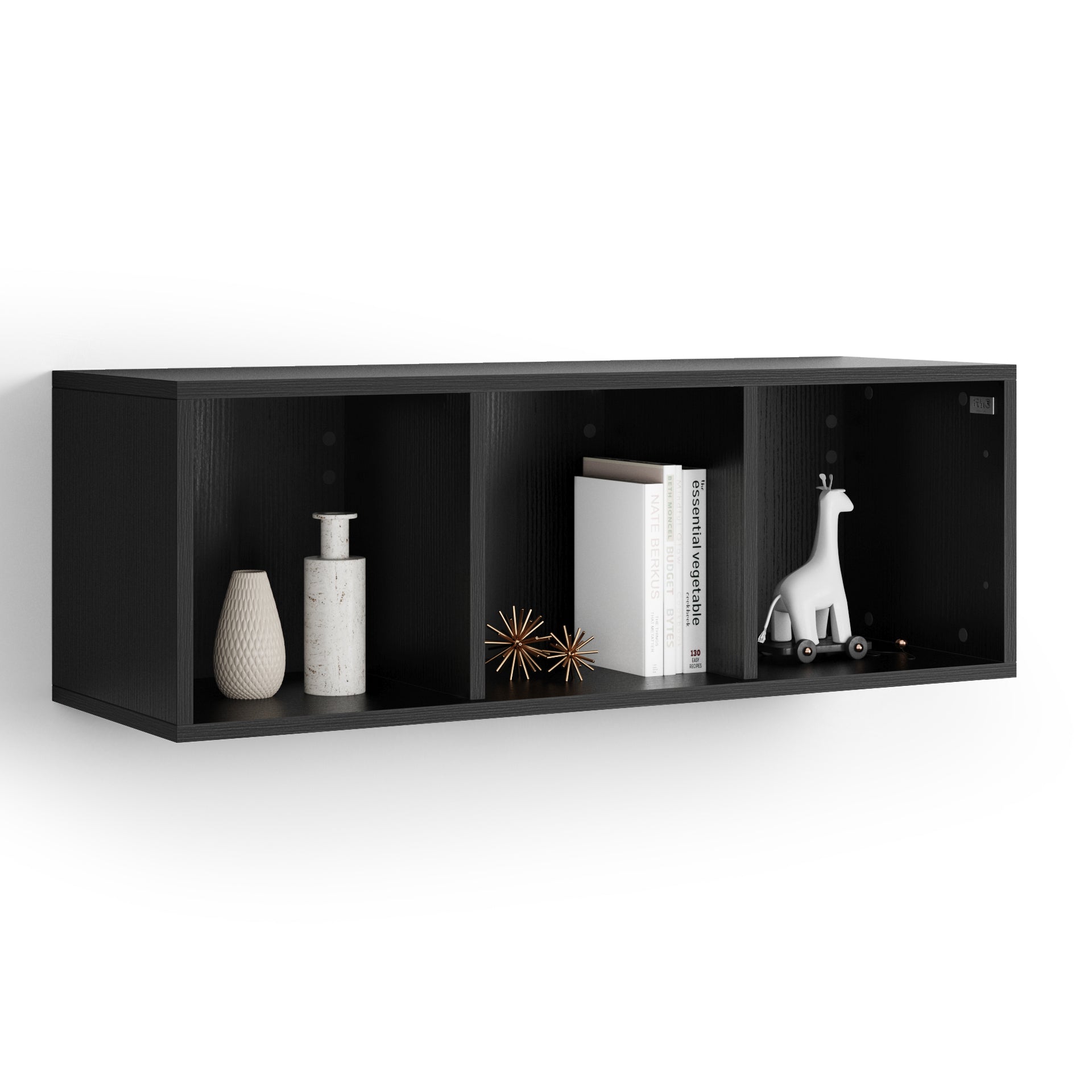 X Wall Unit 104 Without Door, Ashwood Black