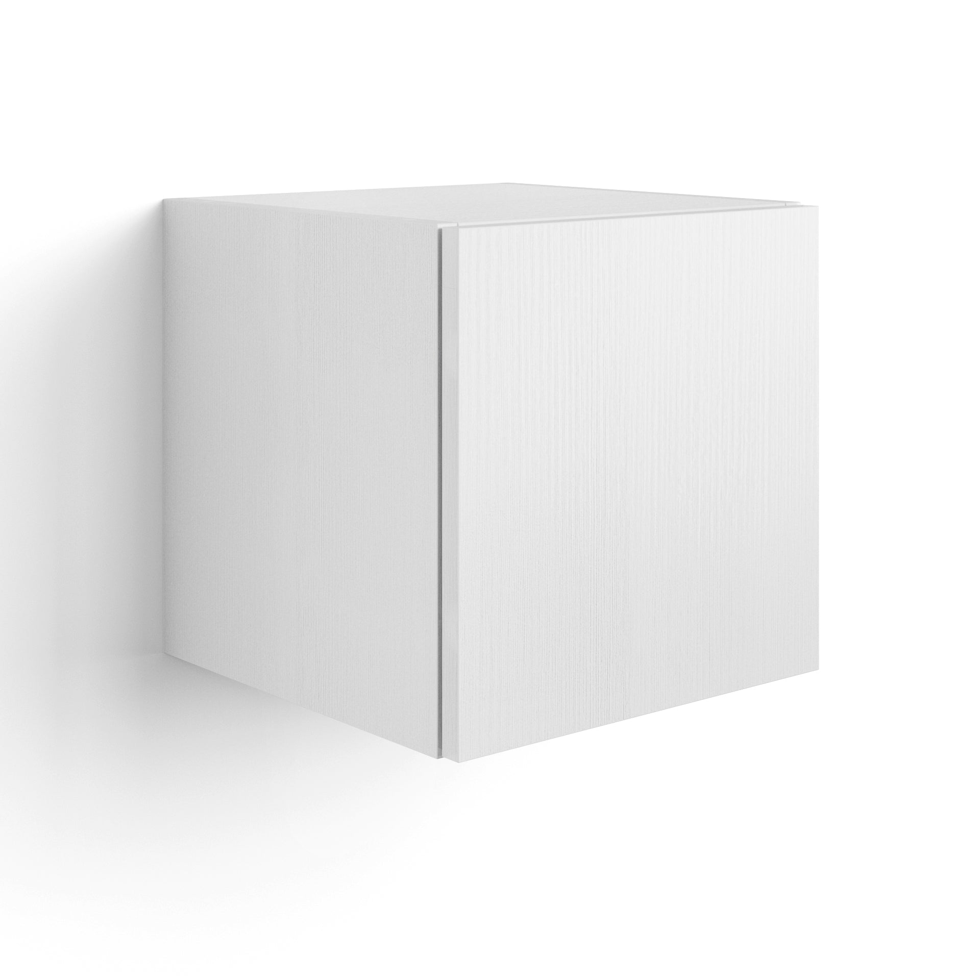 Pensile Easy 36 Con Anta Verticale, Bianco Frassino
