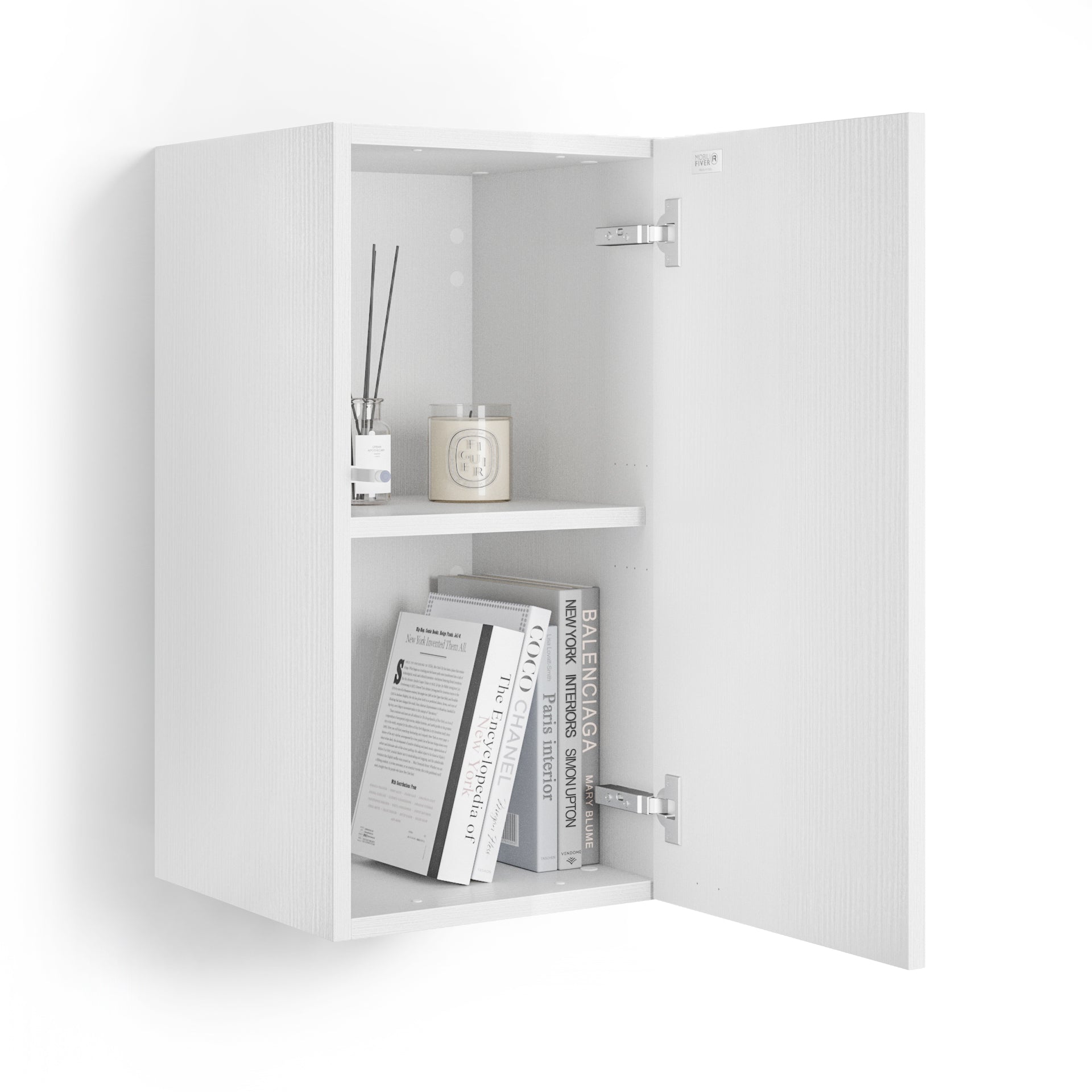 Wandkast easy 70 met opgaande klepdeur wit essen - Detail image 3